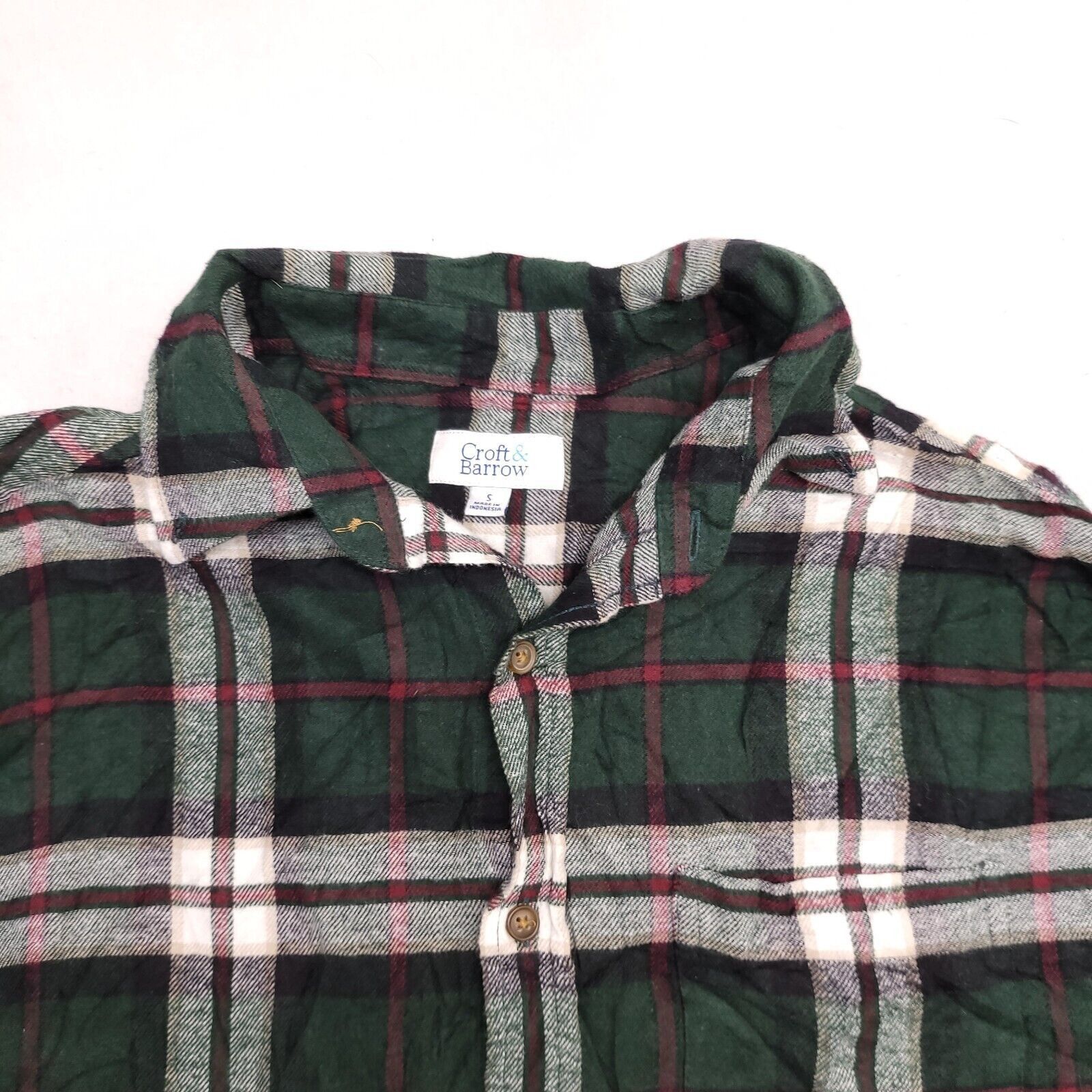 Croft & Barrow Croft & Barrow Tartan Flannel Shirt Mens Size Large L Green Size US L / EU 52-54 / 3 - 1 Thumbnail