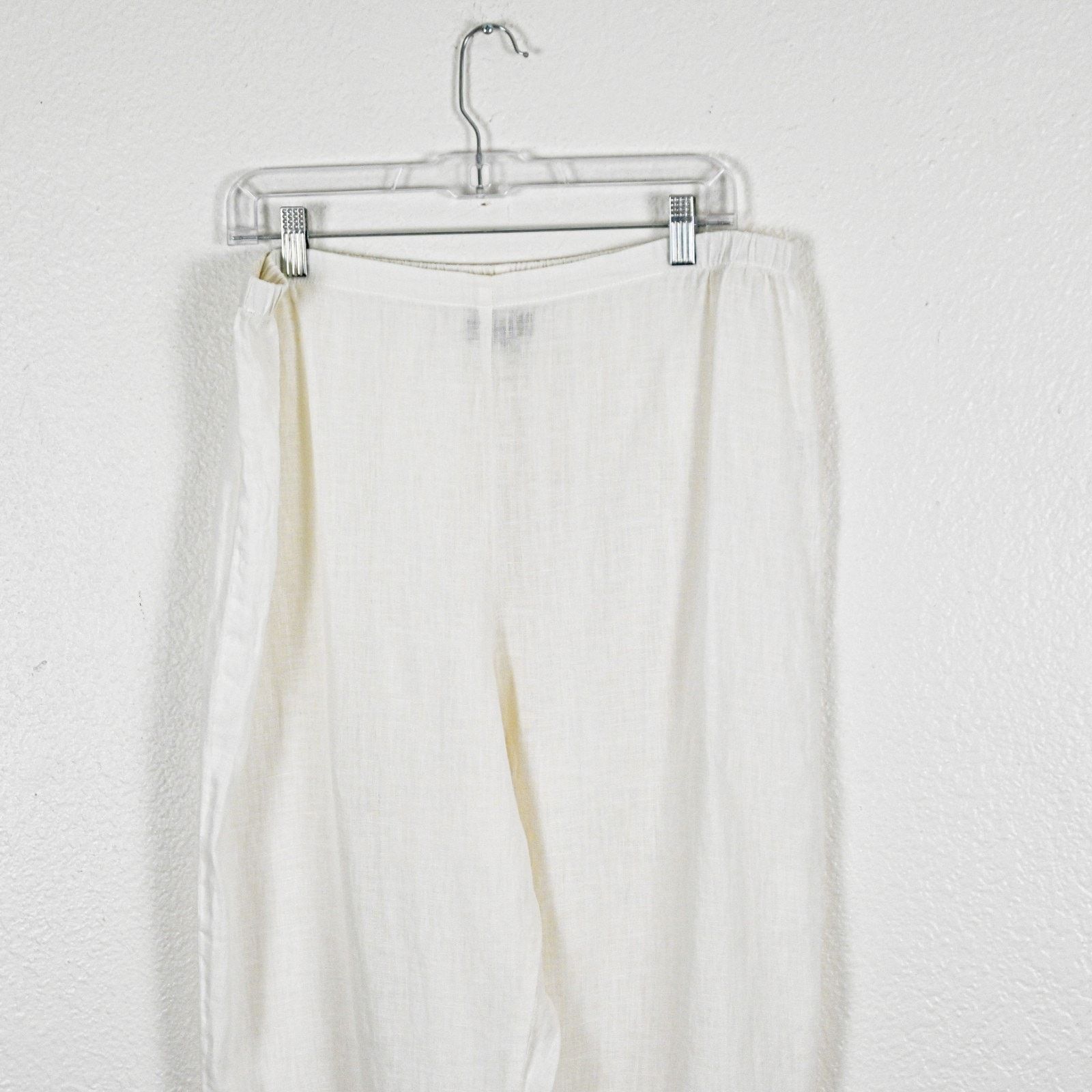 FLAX Flax by Jeanne Engelhart Large Linen Pocketed Ankle pant Size 34" / US 12 / IT 48 - 3 Thumbnail