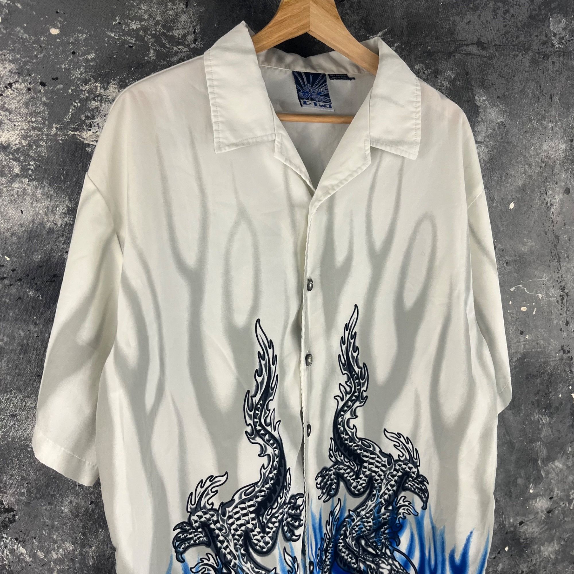 Vintage Vintage Y2K C-Two dragon shirt Size US XL / EU 56 / 4 - 2 Thumbnail