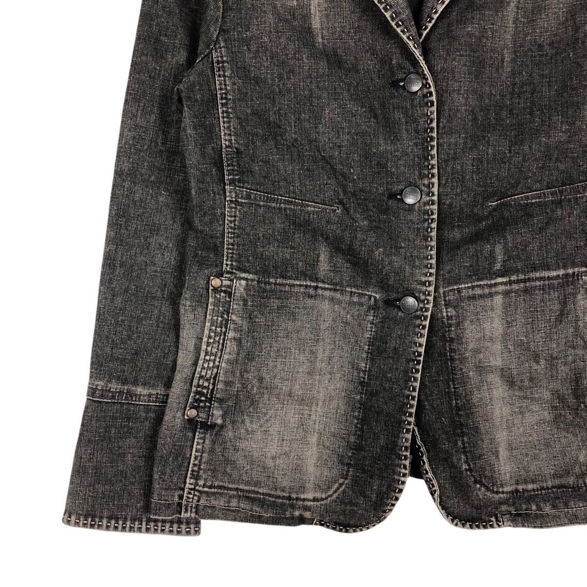 Marithe + Francois Girbaud 📌Cropped Chore Biker Jacket Denim Marithe Francois Girbaud Size US M / EU 48-50 / 2 - 5 Thumbnail