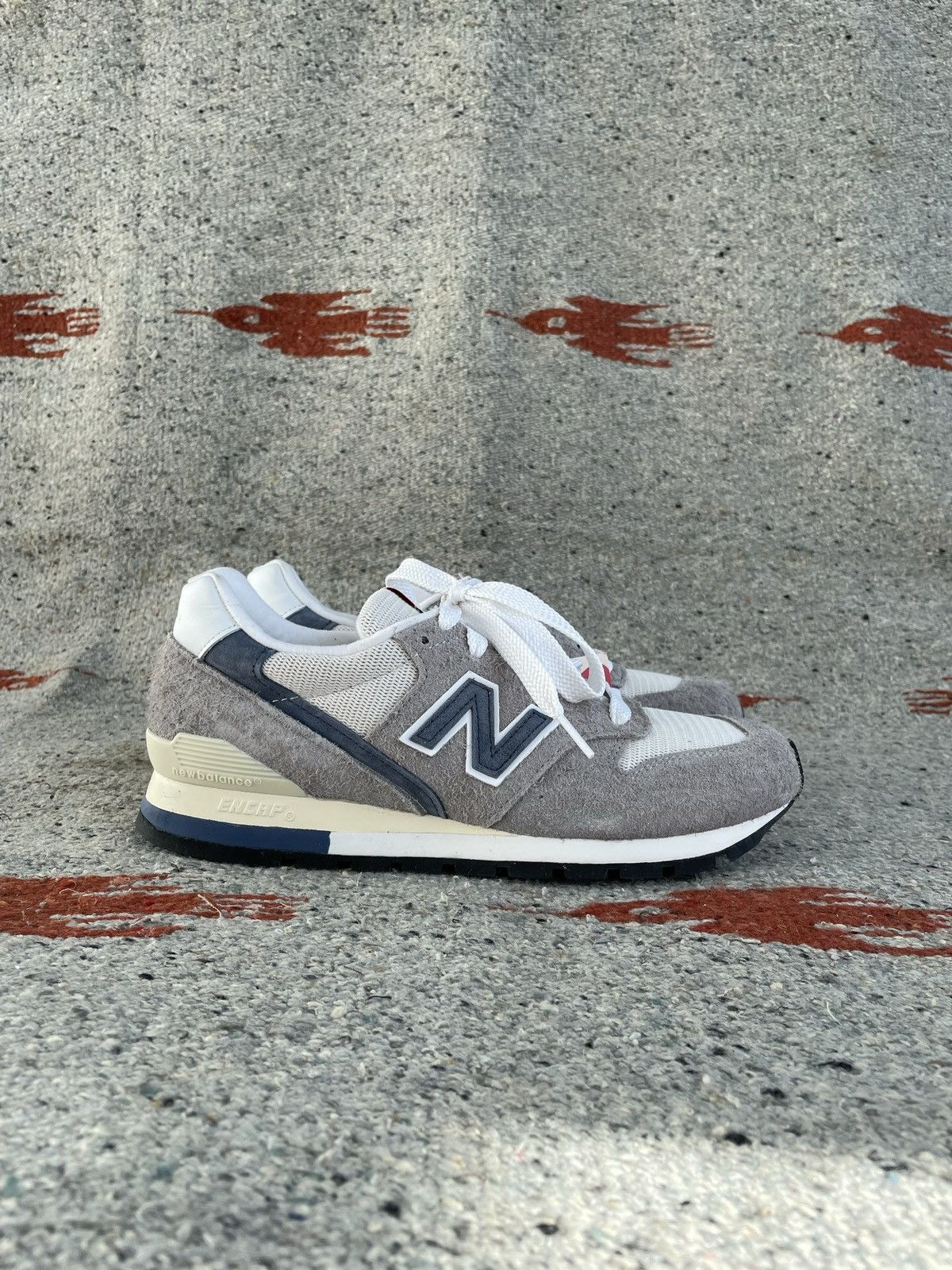 image of New Balance 996 Made In Usa Shoes in Grey, Men's (Size 7.5)