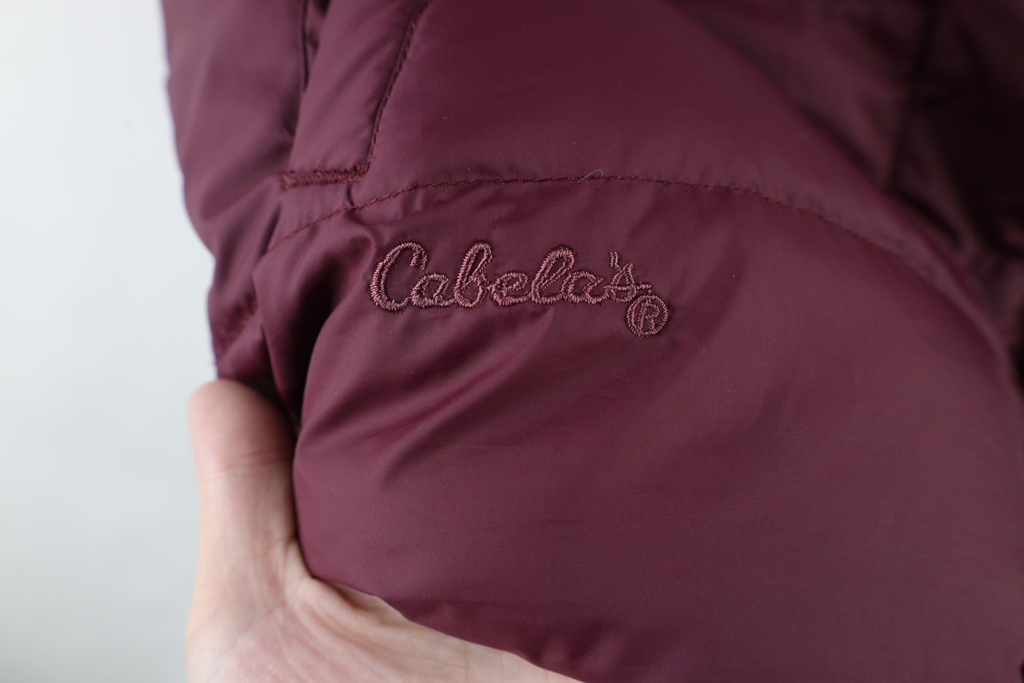 Cabelas × Vintage Cabelas Out Goose Down Insulated Puffer Vest Jacket Purple Size L / US 10 / IT 46 - 4 Thumbnail