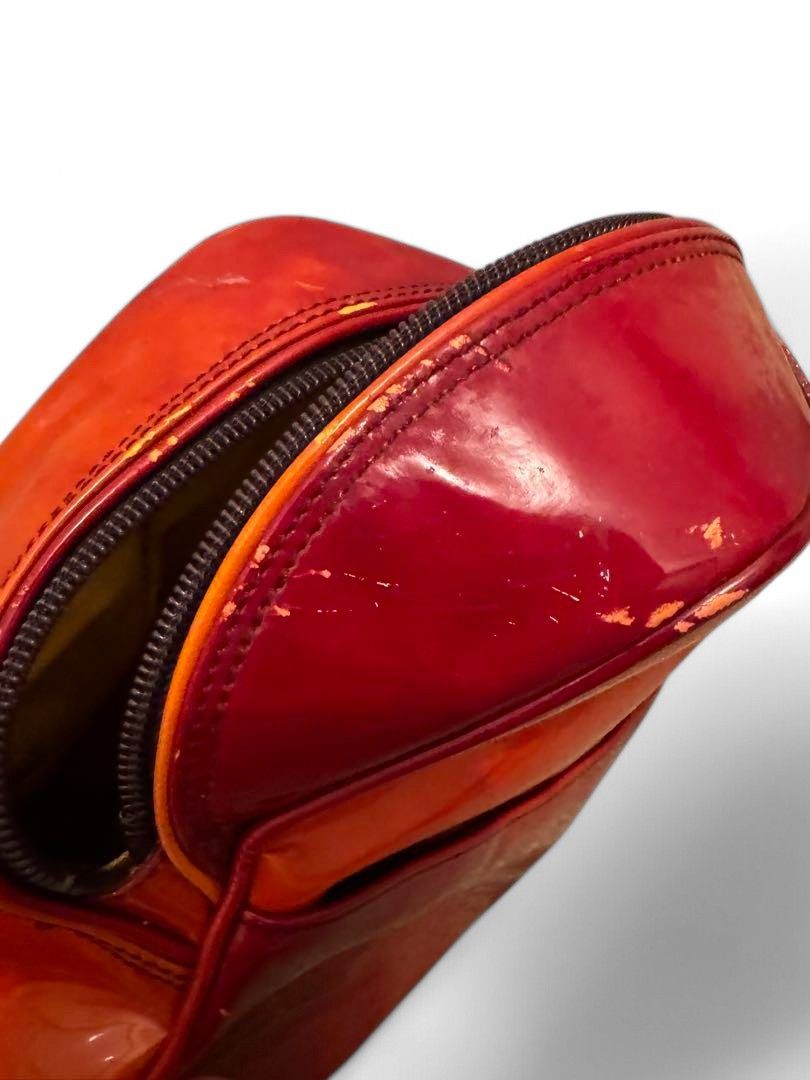 Dior Christian Dior - Vernice Red Nylon Handbag Shoulder Bag Size ONE SIZE - 12 Thumbnail