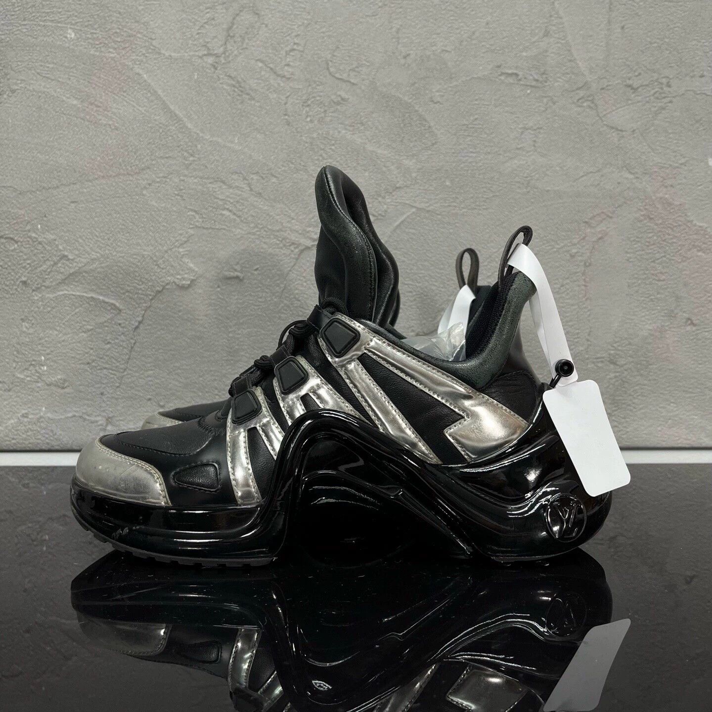 Louis Vuitton LV Archlight black silver women's 36.5 Size US 5.5 / IT 35.5 - 4 Thumbnail