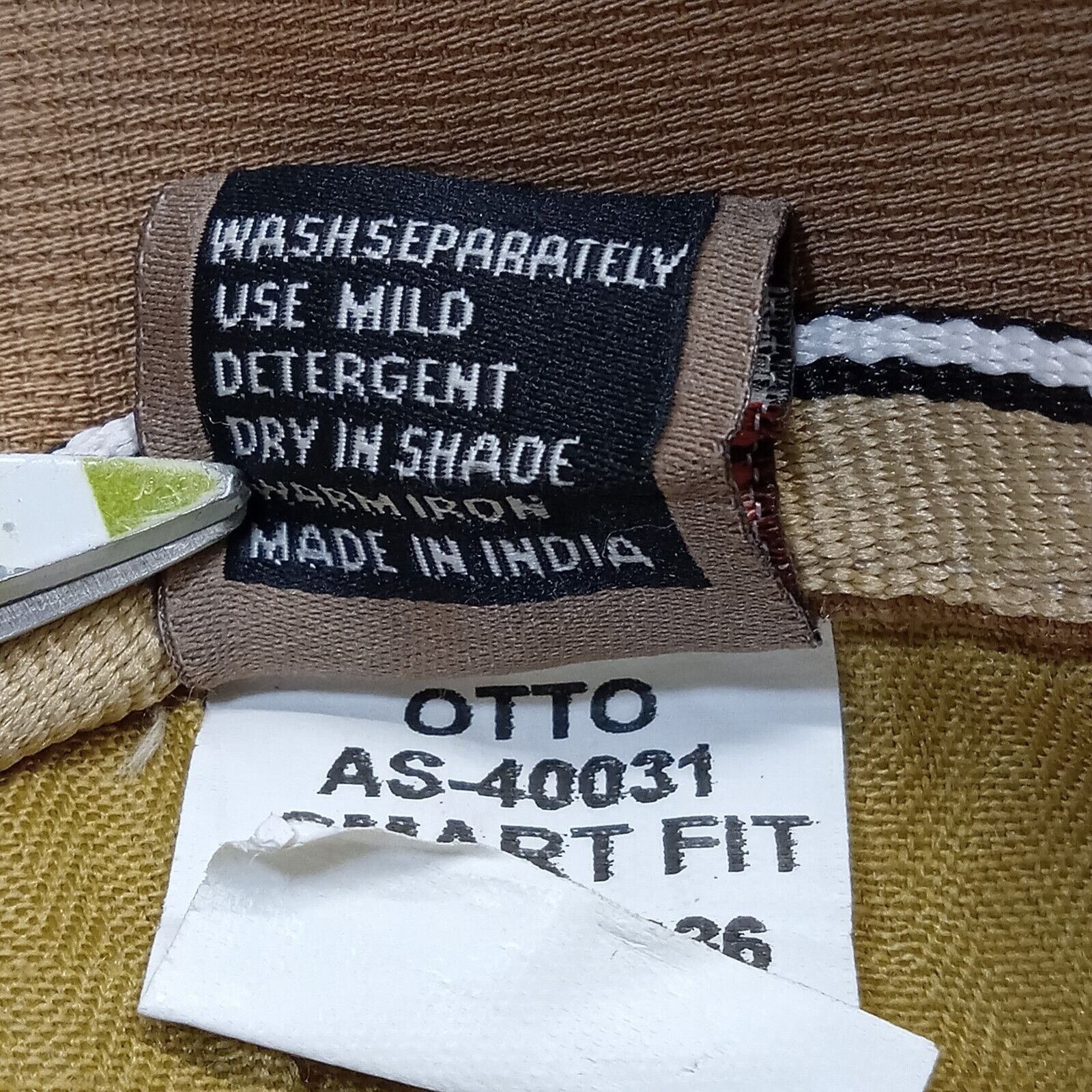 Otto Otto Pants 36 X 34 Men Casual Trouser Smart Fit Brown Denim Size US 36 / EU 52 - 7 Thumbnail