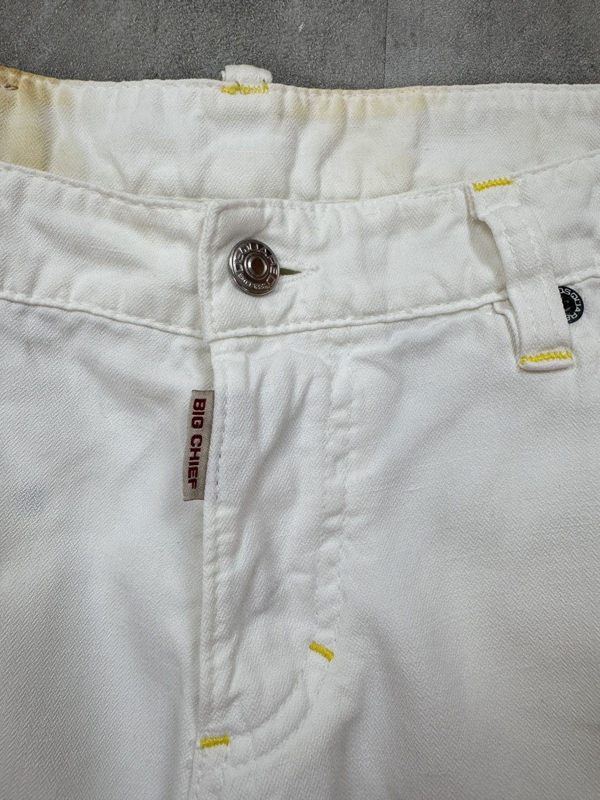 Dsquared2 Dsquared2 Big Cheif Flated White Jeans Cotton/Linen size 48 Size 30" / US 8 / IT 44 - 7 Thumbnail
