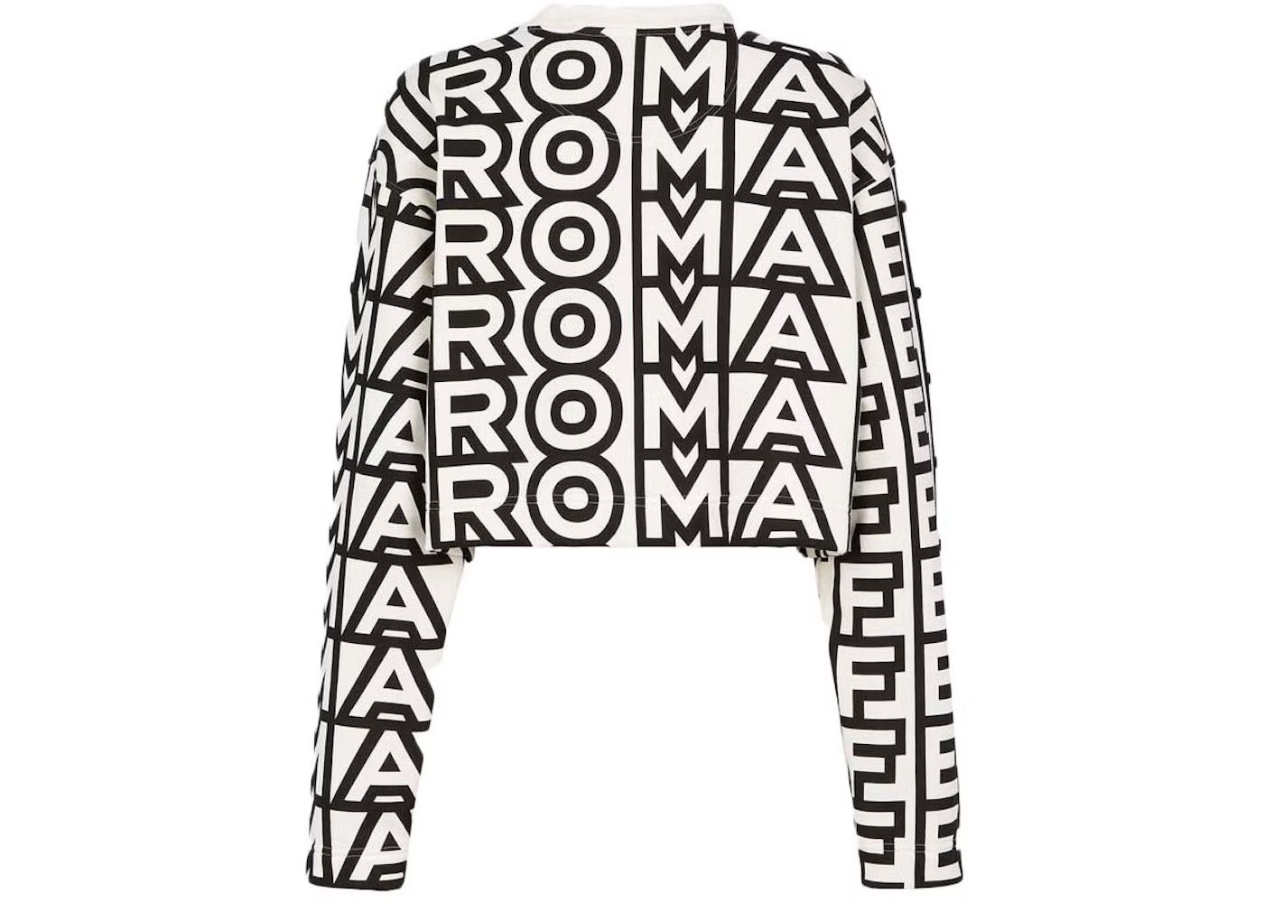 Fendi o1loc1c0824 Sweatshirt in Black/White Size M / US 6-8 / IT 42-44 - 2 Thumbnail