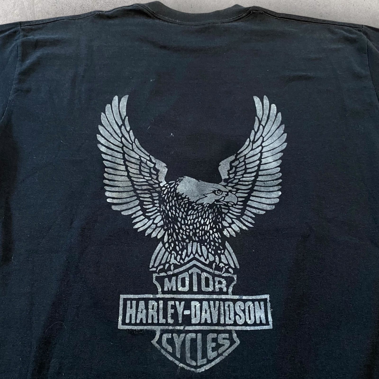 Harley Davidson × Vintage Vintage Harley Davidson God's Country Trail Cam Deer T Shirt Size US L / EU 52-54 / 3 - 5 Thumbnail
