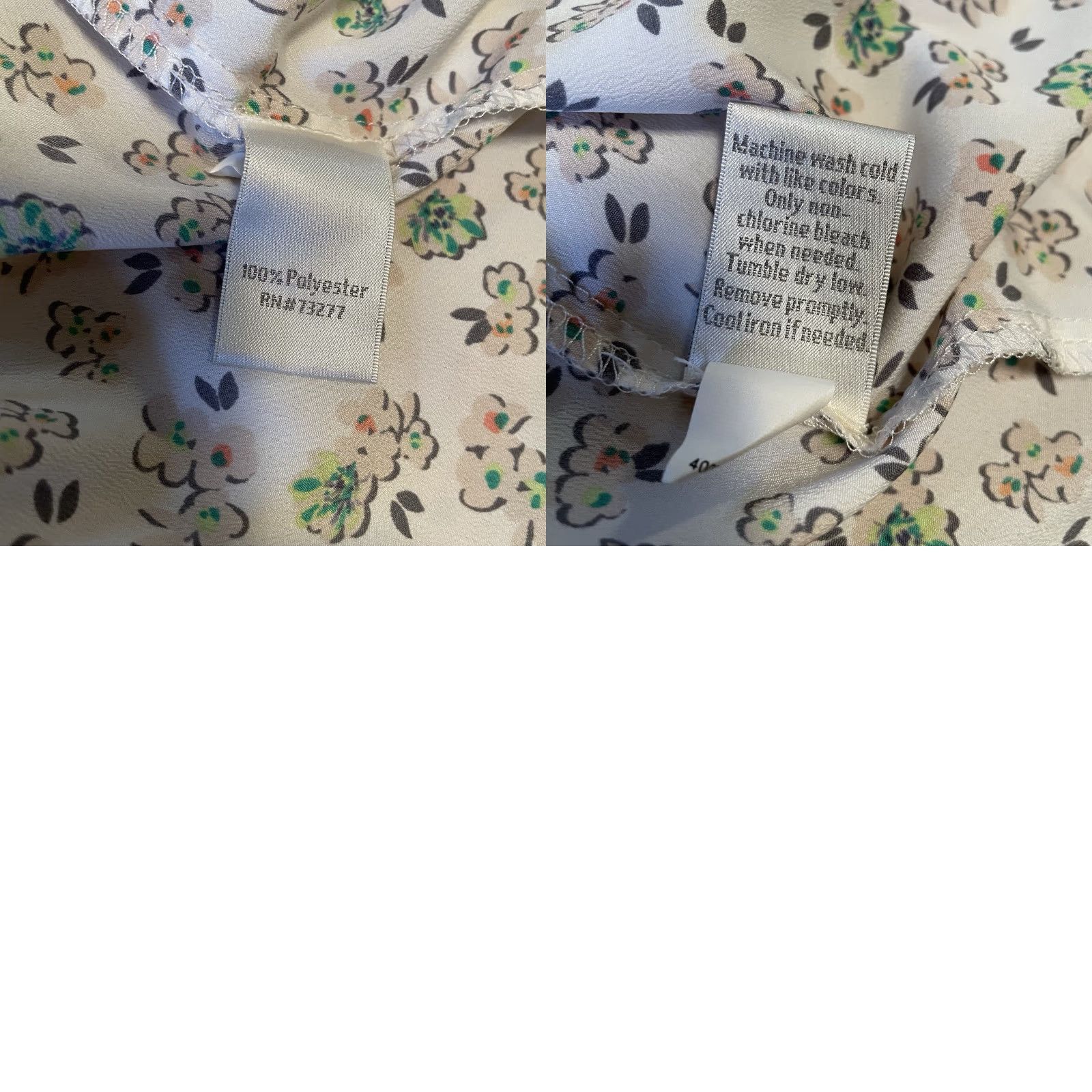 Vintage LC Lauren Conrad Top Women’s XS Ivory green peach Sleeveless Halter Floral Tank Size XS / US 0-2 / IT 36-38 - 8 Thumbnail