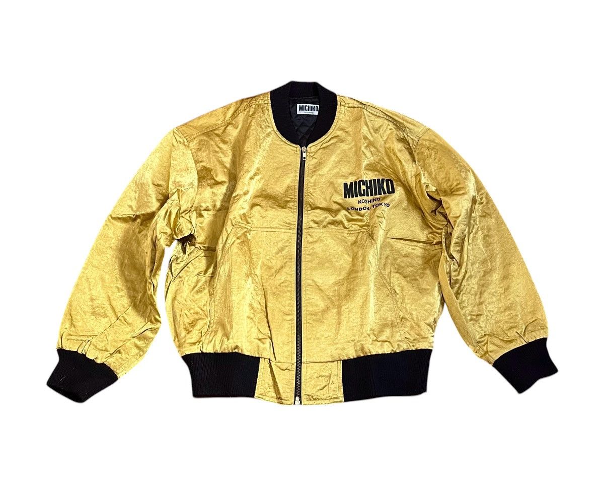 Michiko Koshino London TAX FREE 🇺🇸 Vintage michiko koshino gold bomber jacket Size US XL / EU 56 / 4 - 6 Thumbnail