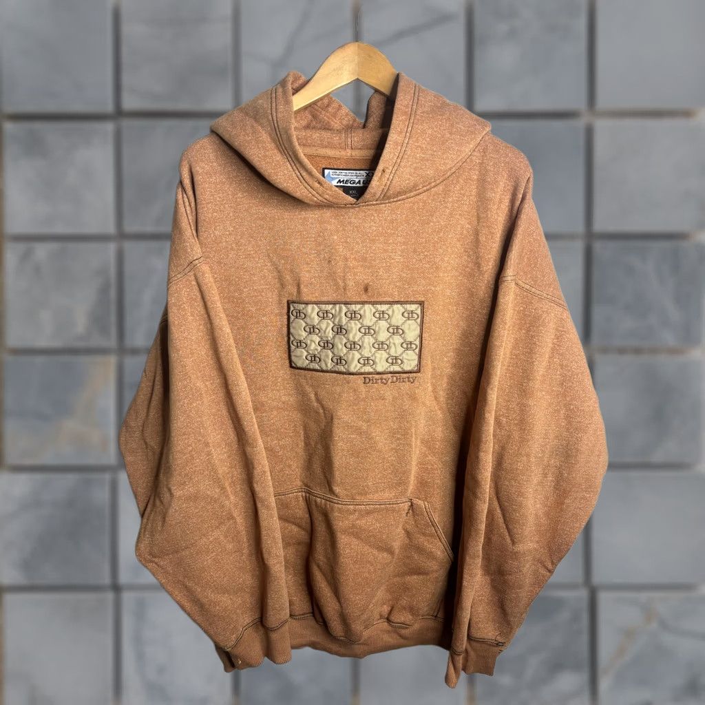 KangaROOS Mega USA Dirty Dirty Hoodie Sweatshirt Mens 2XL Brown Heather Pullover Kangaroo Pocket Fleece Embroidered Logo Graphic Print Hoodie Size US XXL / EU 58 / 5 - 1 Thumbnail