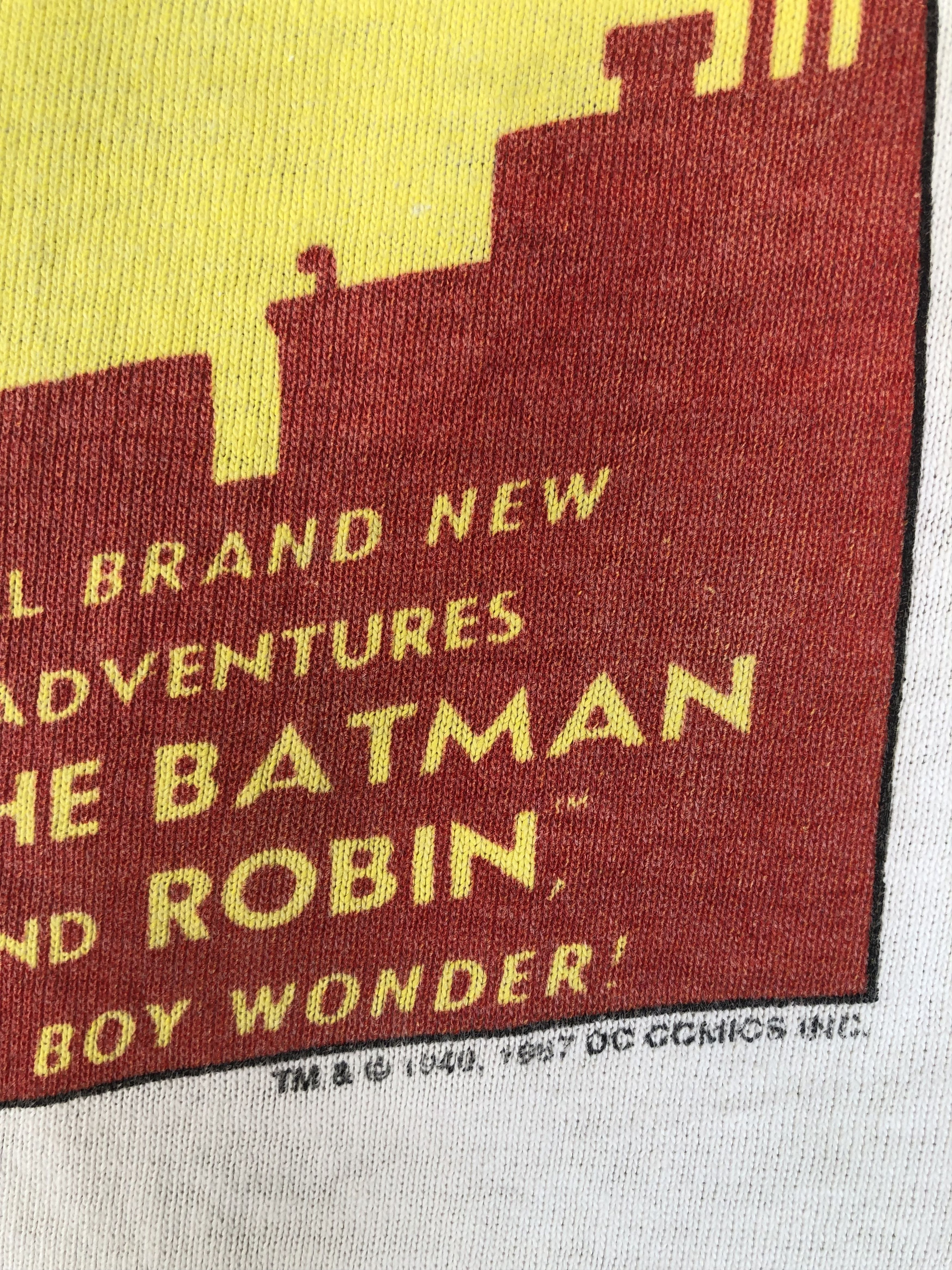 Vintage Vintage 80s BATMAN #1 Comic Book Cover Tee Size US XL / EU 56 / 4 - 5 Thumbnail