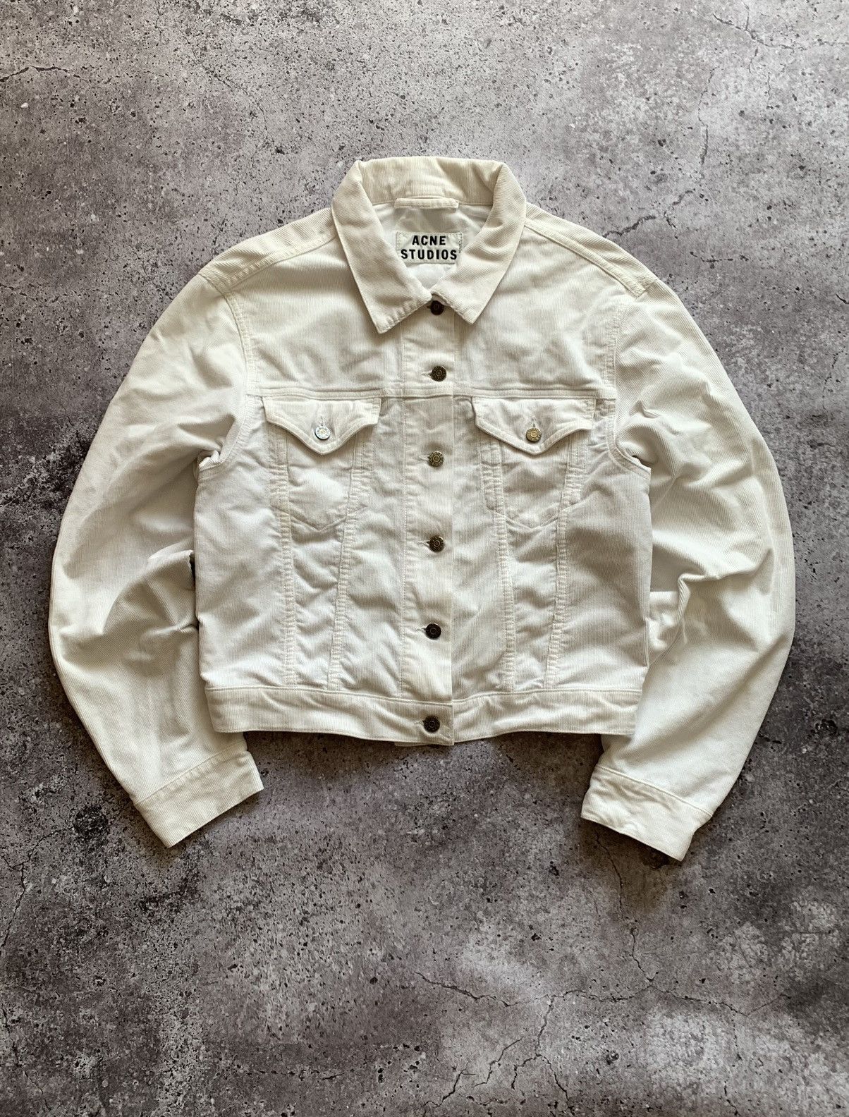 Acne Studios 🔥ACNE STUDIOS WOMENS CORDUROY DENIM JACKET Size XS / US 0-2 / IT 36-38 - 3 Thumbnail