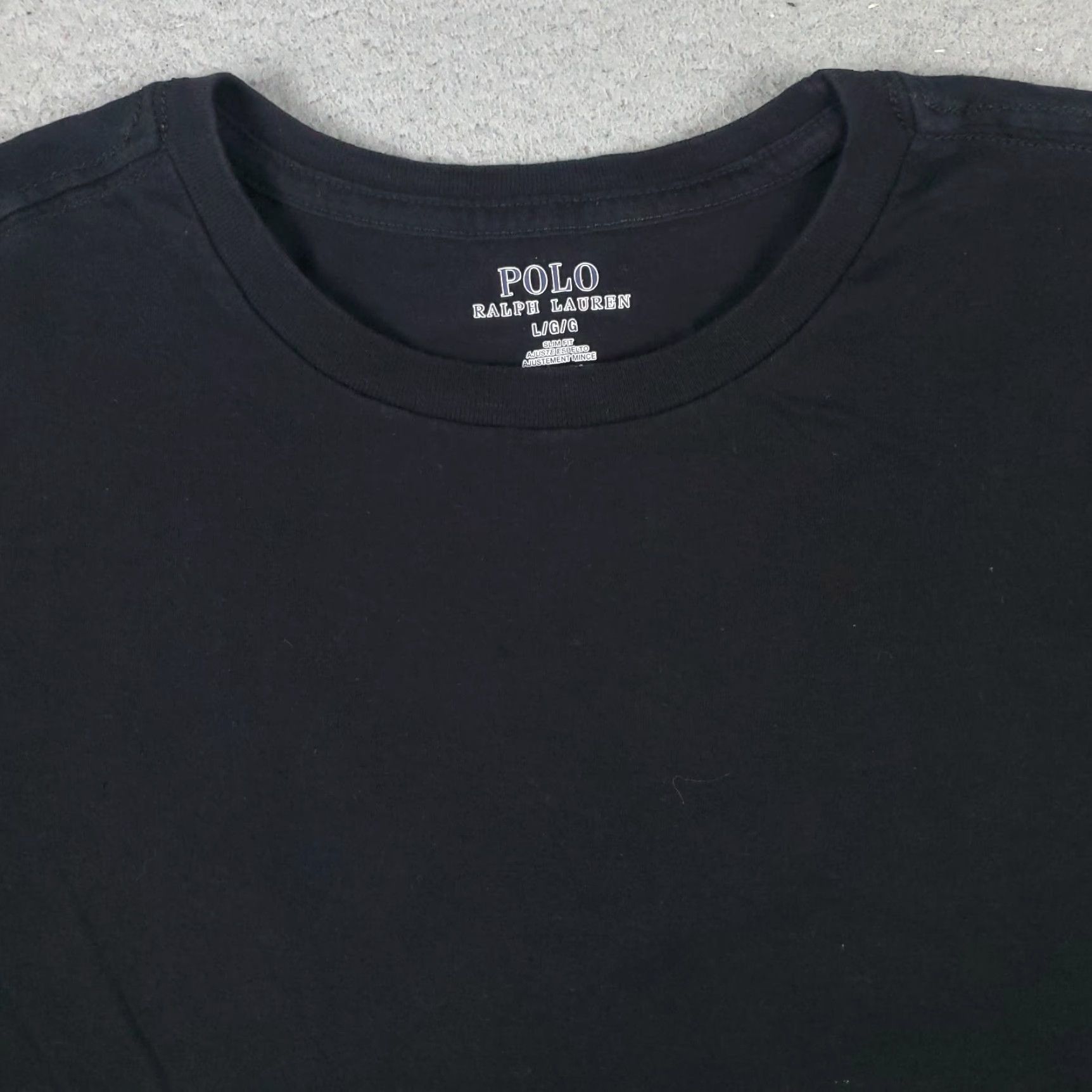 Ralph Lauren RALPH LAUREN T-Shirt Mens Large Black Casual Short Sleeve Crew Neck Classic Sports Size US L / EU 52-54 / 3 - 3 Thumbnail