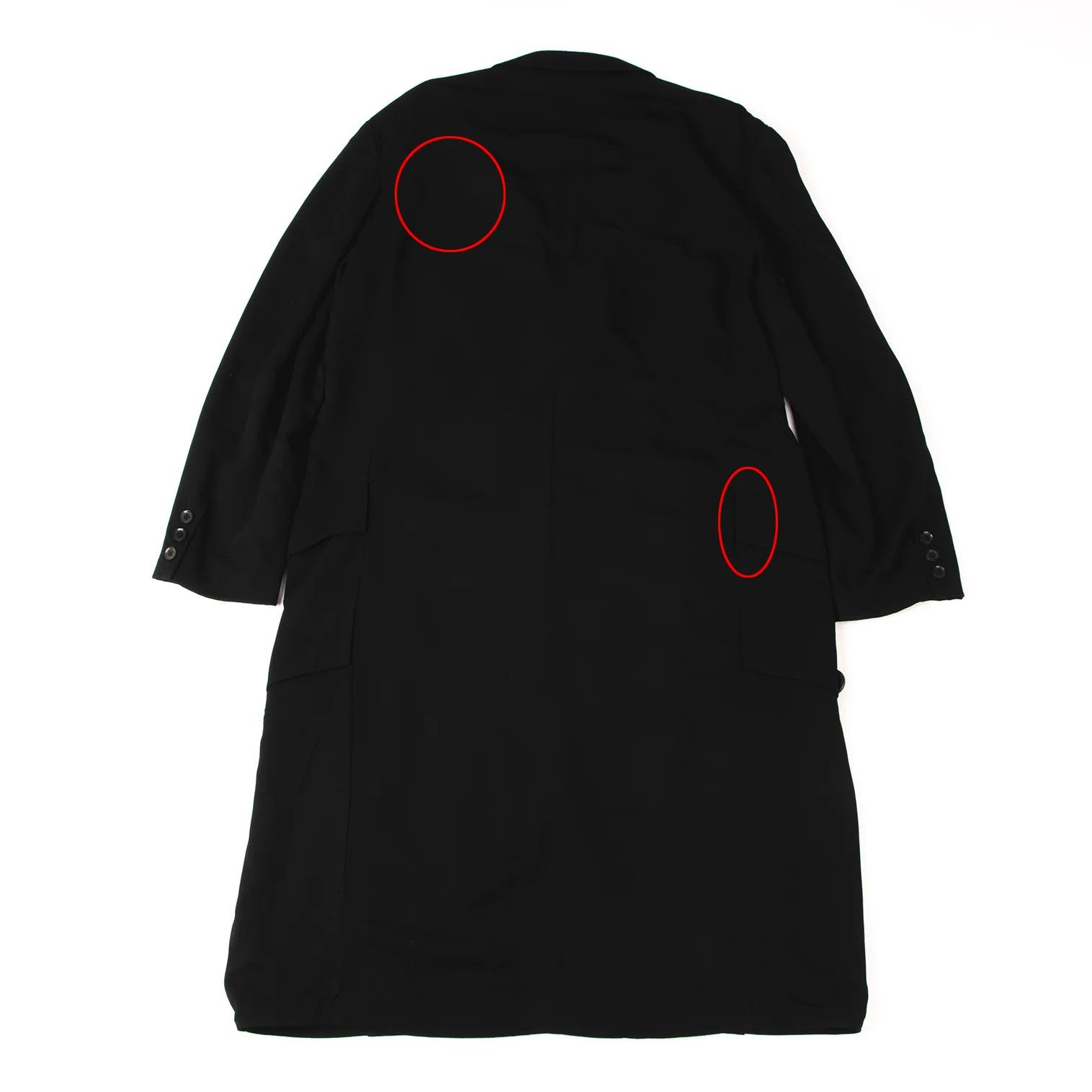 Yohji Yamamoto Yohji Yamamoto Long Jacket Black 3 Size US L / EU 52-54 / 3 - 14 Thumbnail
