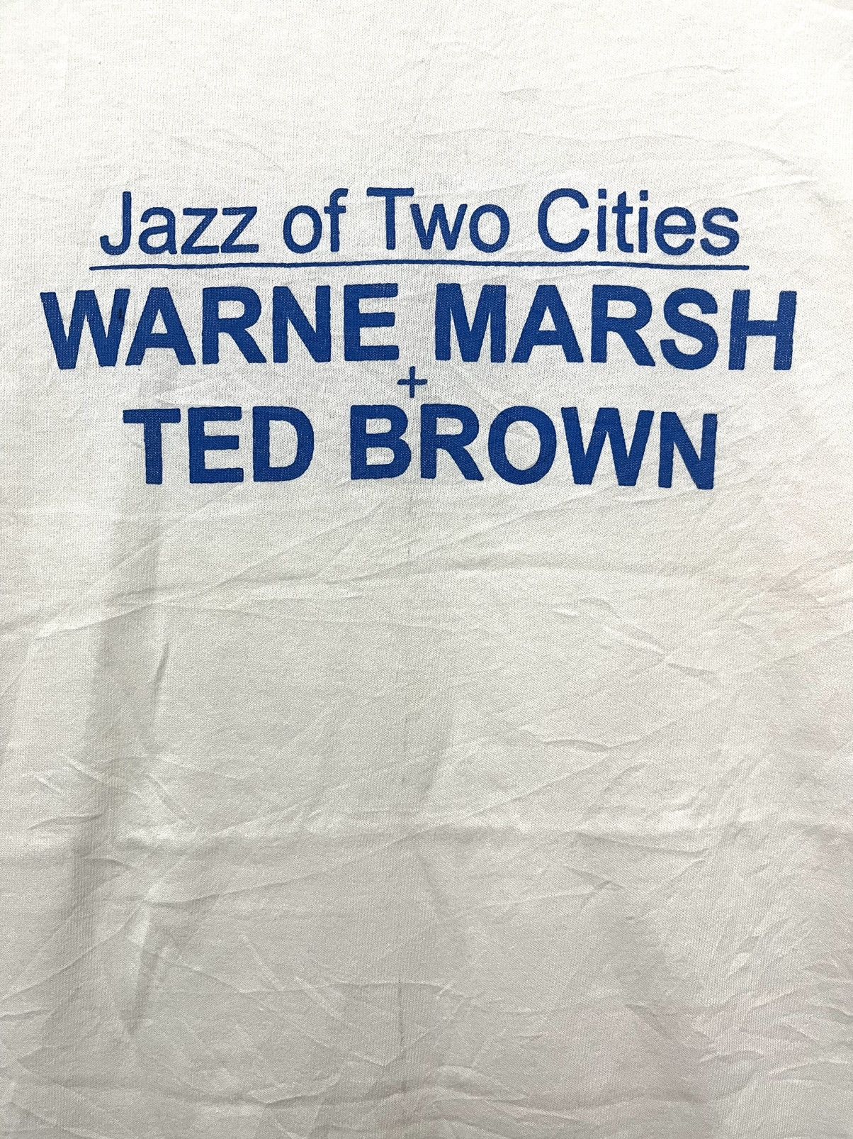 Band Tees × Vintage Vintage 80’s Jazz Of Two Cities Warne Marsh Ted Brown Jazz Size US S / EU 44-46 / 1 - 2 Thumbnail