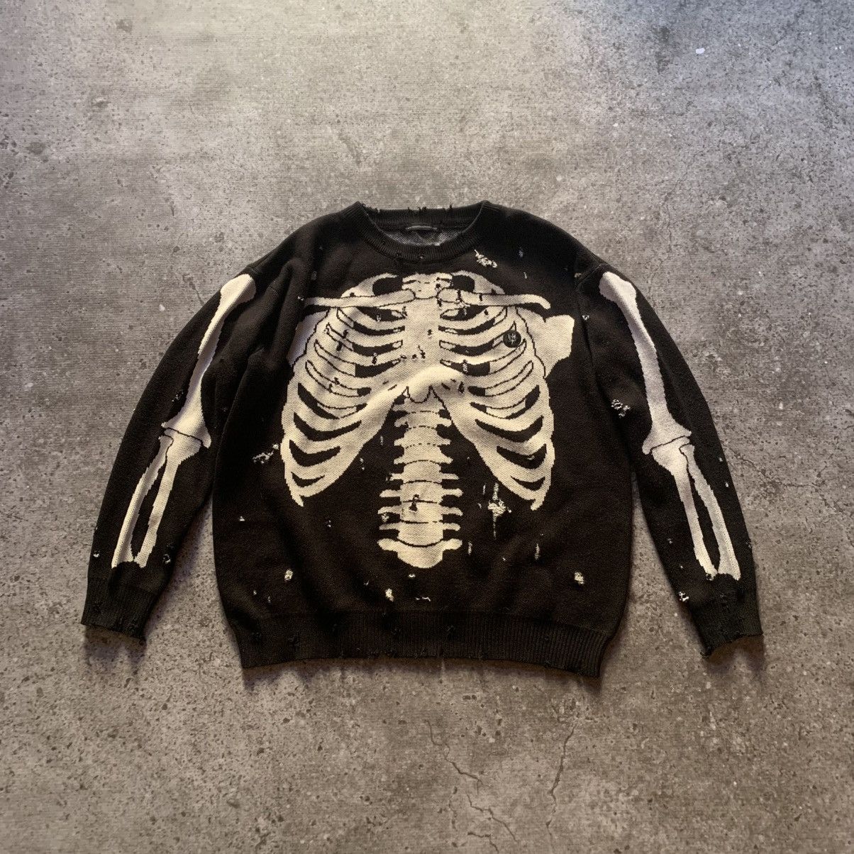 Kapital × Kapital Kountry Quilted Skeleton Bone Sweatshirt | Grailed