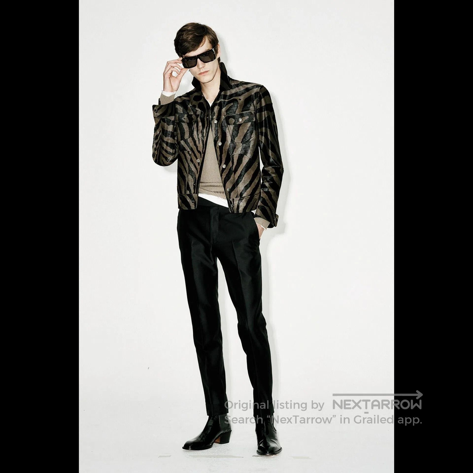 Tom Ford Tom Ford Zebra Pattern Leather Jacket. Size US S / EU 44-46 / 1 - 8 Thumbnail