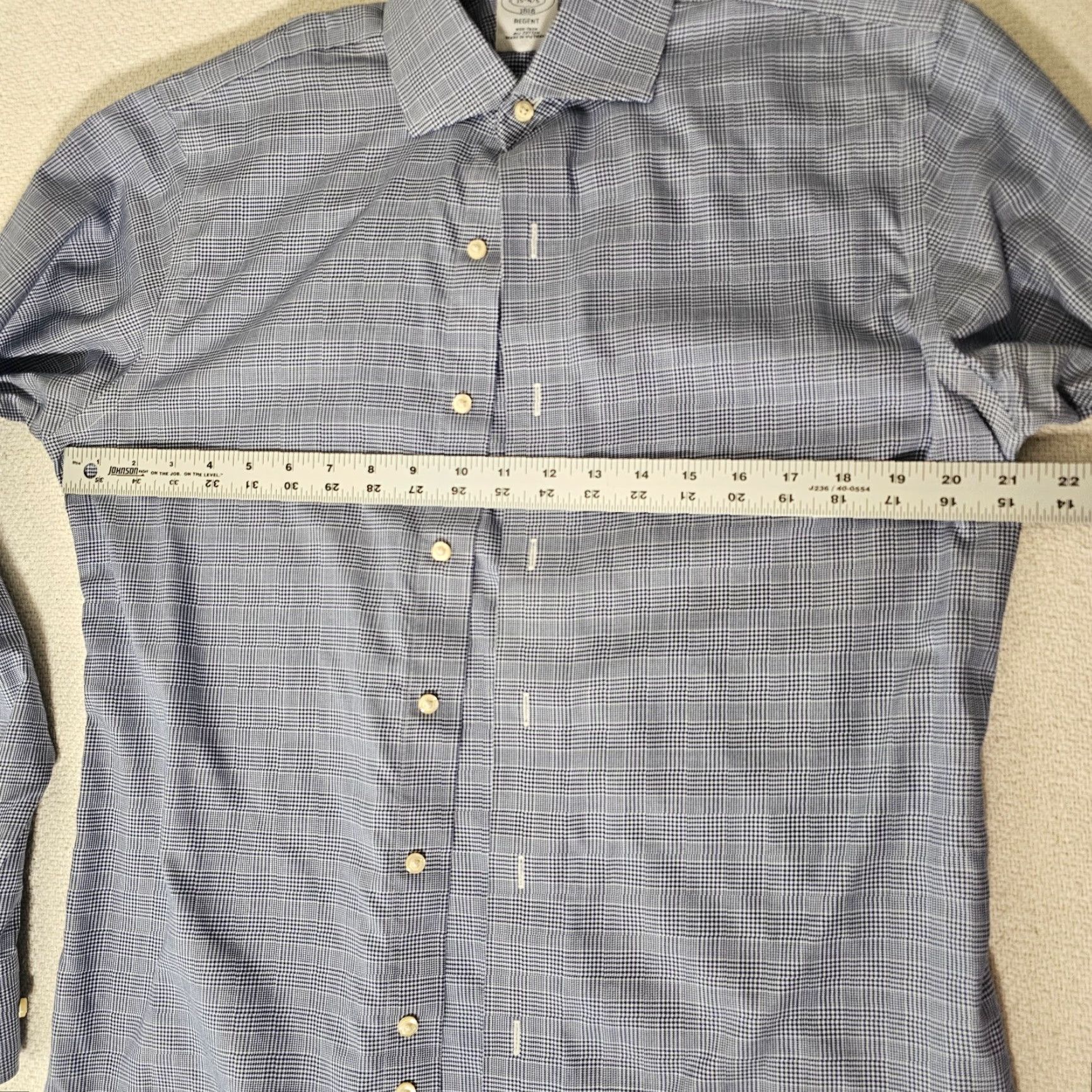 Brooks Brothers Brooks Brothers Dress Shirt Men 15 Blue plaid Casual Button-Down Collar Non Iron Regular Cuffs Vintage? No Size US M / EU 48-50 / 2 - 5 Thumbnail