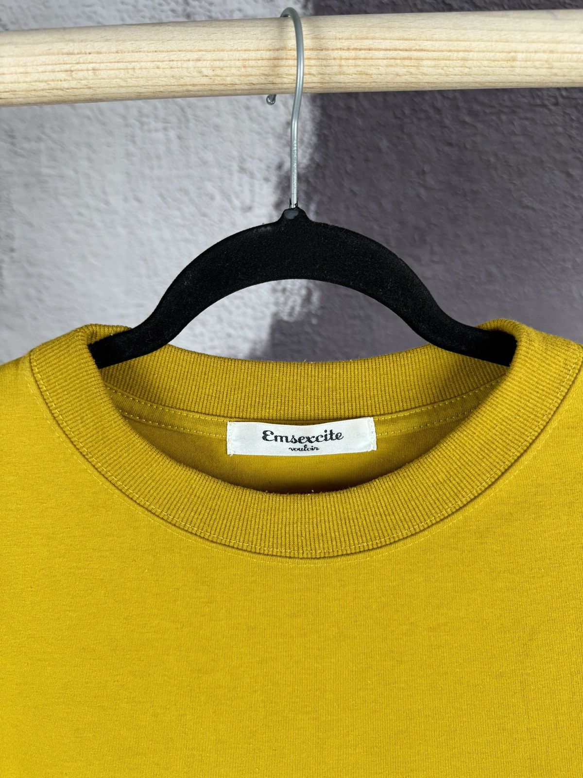 Japanese Brand × Vintage Japan Emsexcite vouloir yellow basic pocket oversized tee Size US M / EU 48-50 / 2 - 5 Thumbnail
