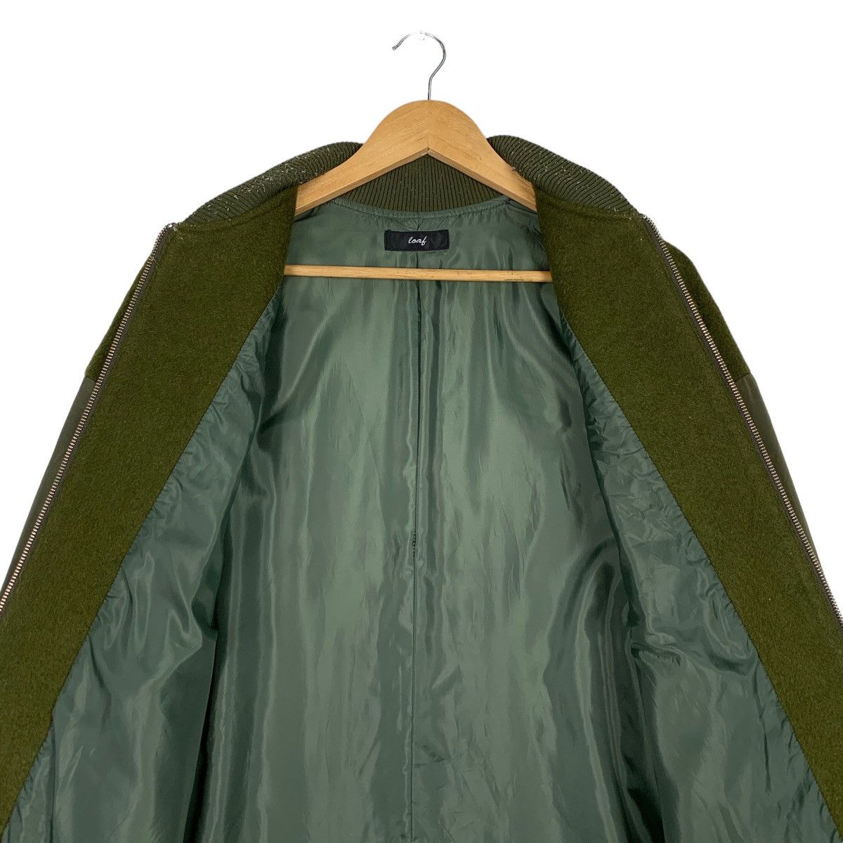 Japanese Brand LOAF Japan Long Bomber Jacket in Green #1158-C53 Size US S / EU 44-46 / 1 - 12 Thumbnail
