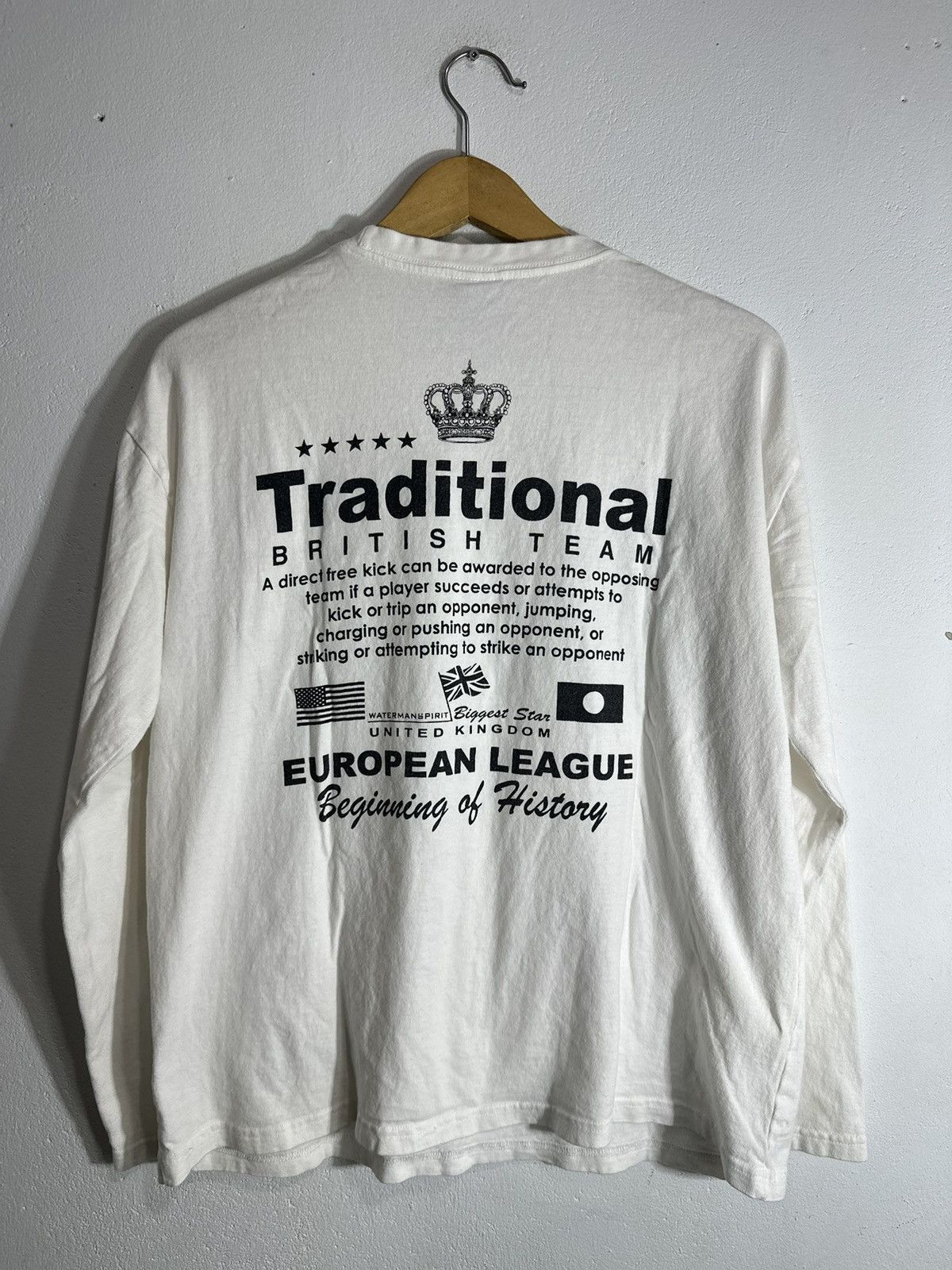 Beauty Beast BRITISH LONDON POEM UNITED KINGDOM LONG SLEEVE TE Size US L / EU 52-54 / 3 - 2 Thumbnail