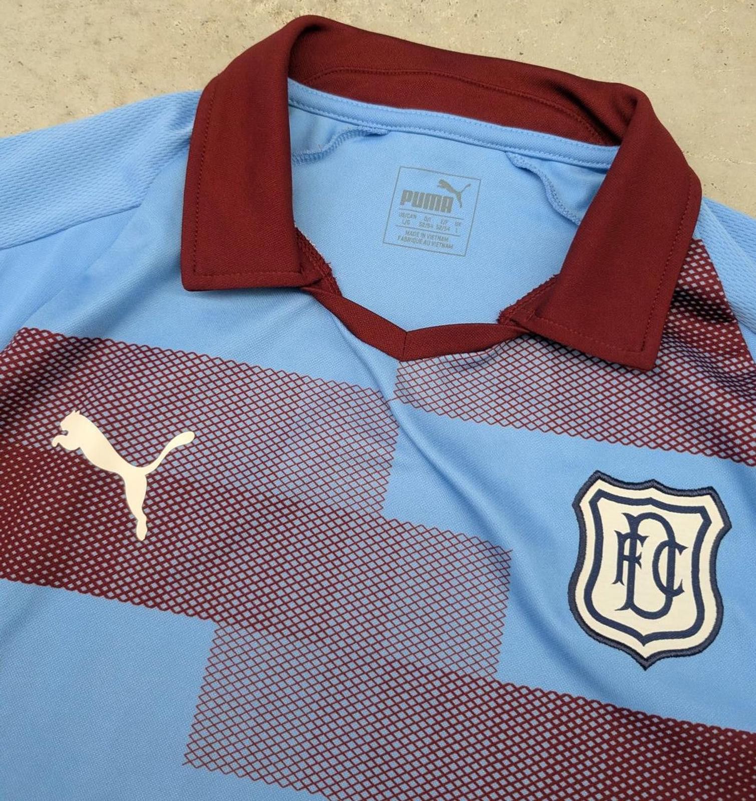 Puma Puma 2018-2019 Dundee FC Away Blue and Red Soccer Jersey Size US L / EU 52-54 / 3 - 2 Thumbnail