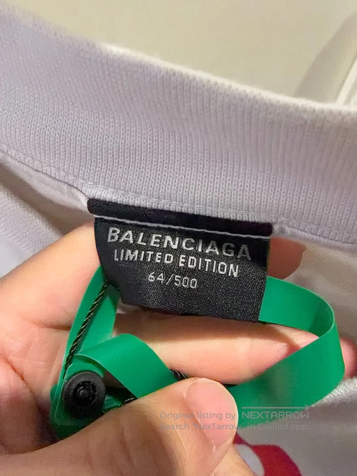 DEFEND PARIS balenciaga logo t-shirt with red graphic. Size US M / EU 48-50 / 2 - 3 Thumbnail