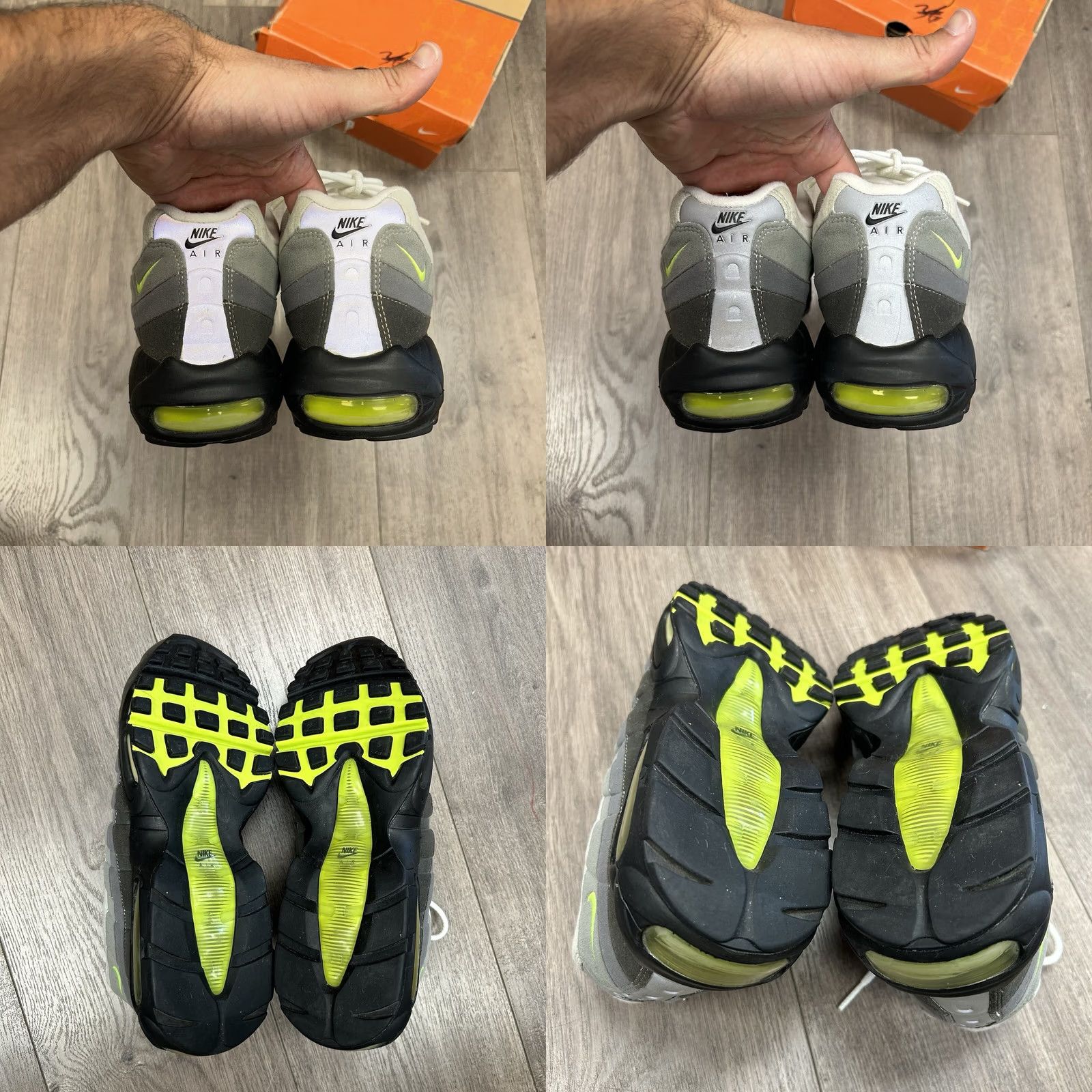 Nike Nike Air Max 95 Neon OG Sneaker Men's 10.5 Gray 2005 Used With Box Vietnam 313111-071 Vintage Size US 10 / EU 43 - 10 Thumbnail