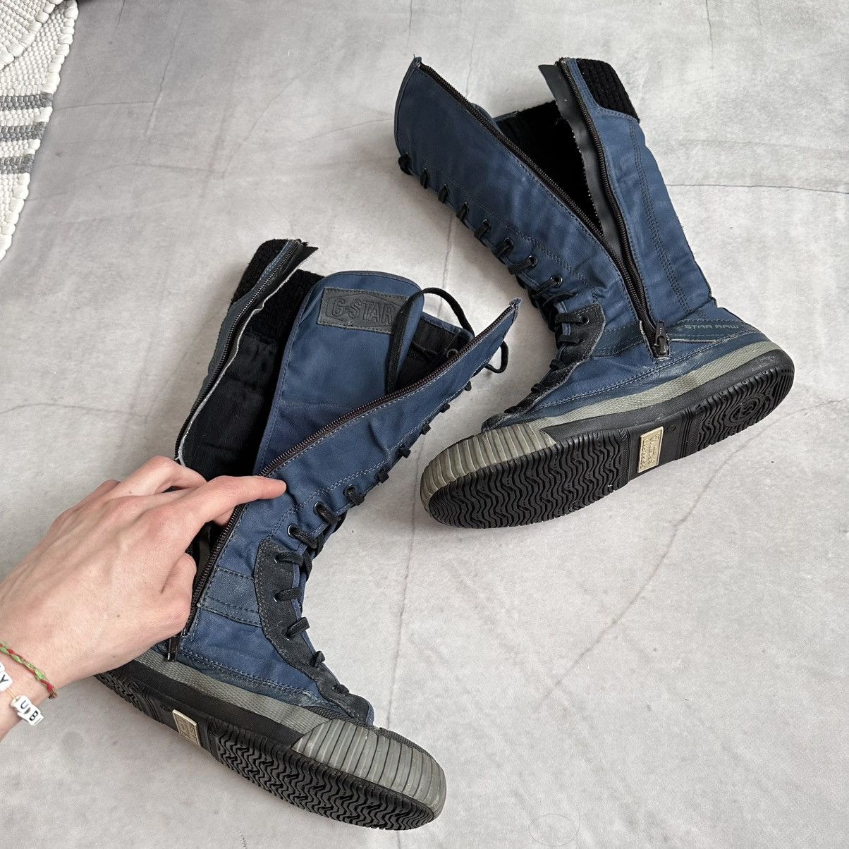 Dirk Bikkembergs Military G-Star Boxing Biker Boots Sneakers Shoes Size US 7 / EU 40 - 13 Thumbnail