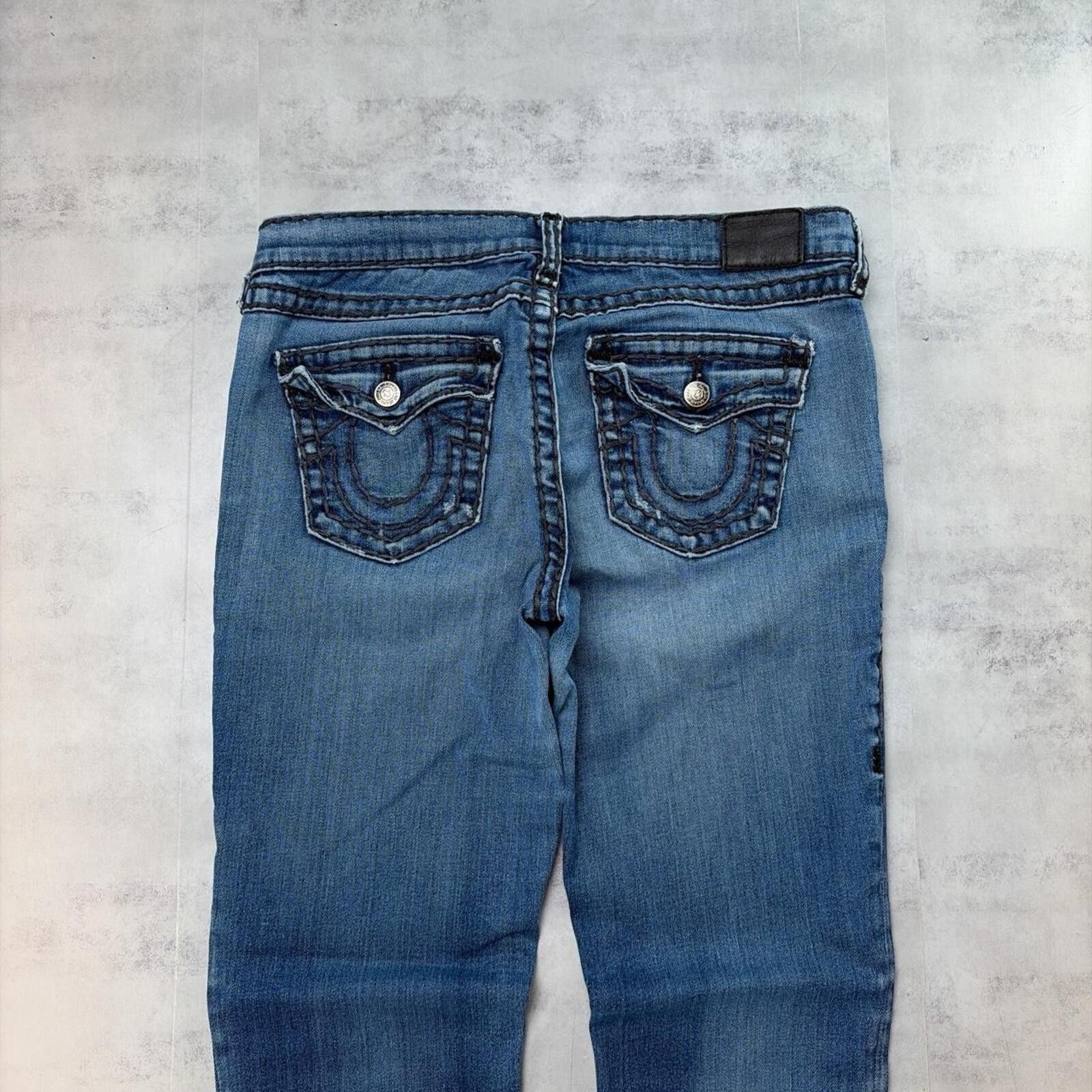 True Religion Y2K Blue True Religion Beca Mid Rise Bootcut Denim Jeans Size 42" / US 20 - 3 Thumbnail