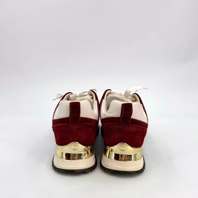 Louis Vuitton Louis Vuitton Burgundy logo lace-up casual sneakers Size US 6 / IT 36 - 4 Thumbnail