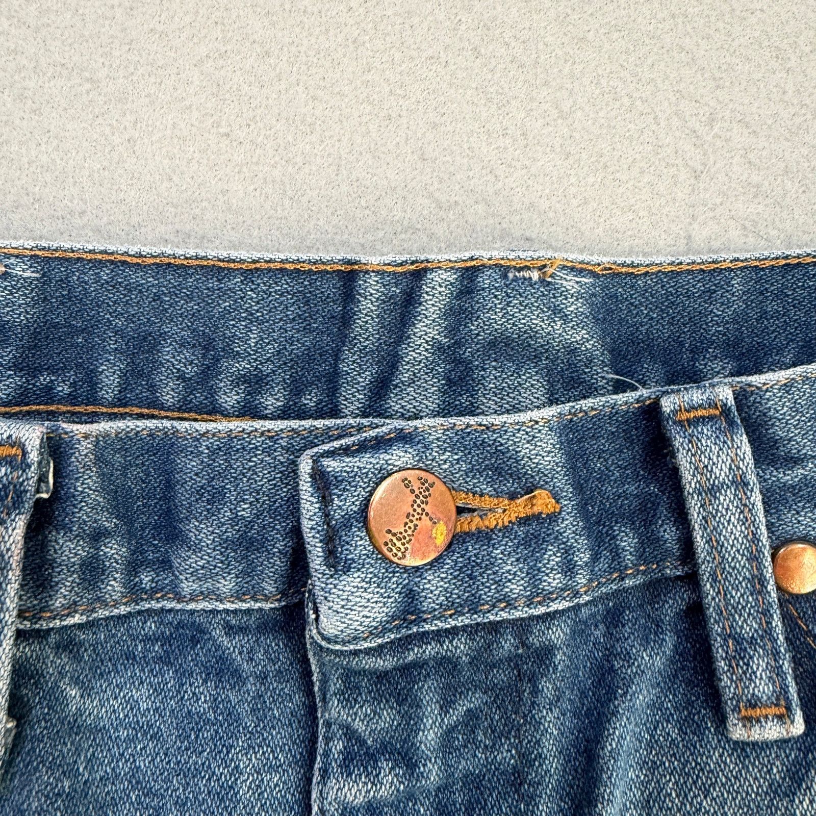 Wrangler Wrangler Slim Fit Cowboy Cut Jeans 33x30 Blue Faded 936PWD Size US 33 - 4 Thumbnail