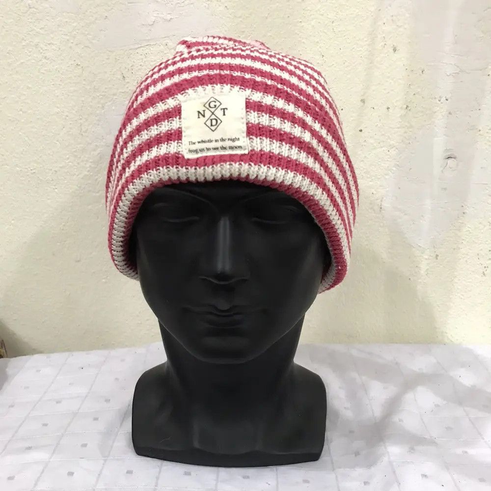 Japanese Brand × Vintage Japanese Brand Stripe Design Beanie Hat Size ONE SIZE - 3 Thumbnail
