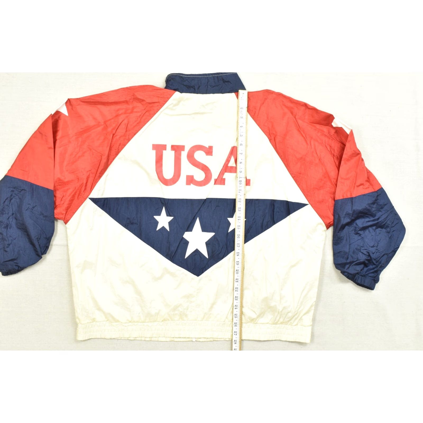 Vintage VINTAGE USA Olympic Windbreaker Jacket Mens Large Red White Blue Zip Logo Size US L / EU 52-54 / 3 - 4 Thumbnail