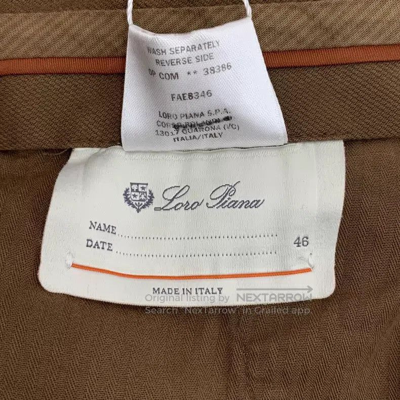 Loro Piana Loro Piana Dark brown cotton casual pants Size 30" / US 8 / IT 44 - 7 Thumbnail