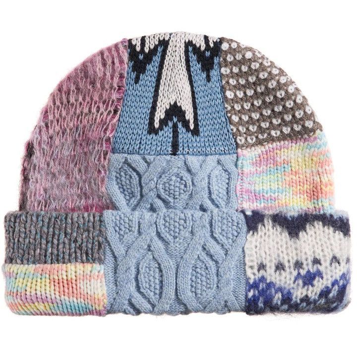 Supreme Supreme Patchwork Beanie Light Blue Size ONE SIZE - 2 Thumbnail