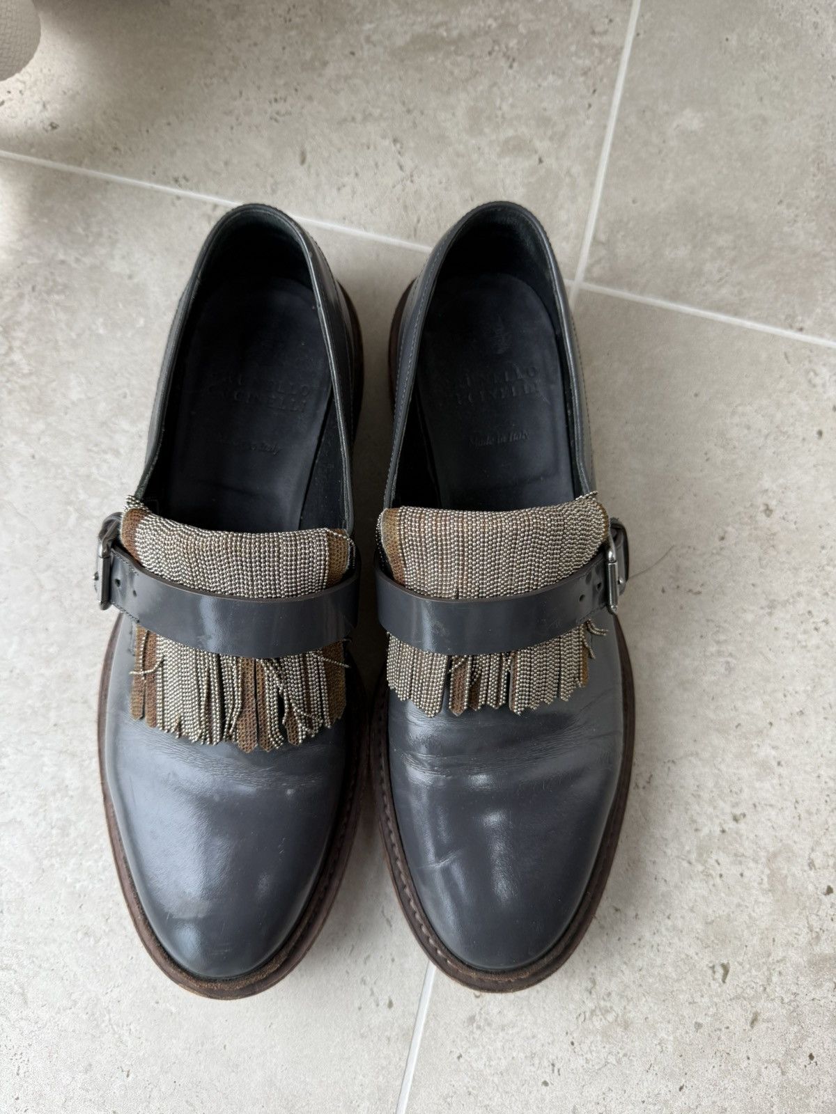 Brunello Cucinelli Vintage Brunello Cucinelli Loafers Shoes Size US 7.5 / EU 40-41 - 4 Thumbnail