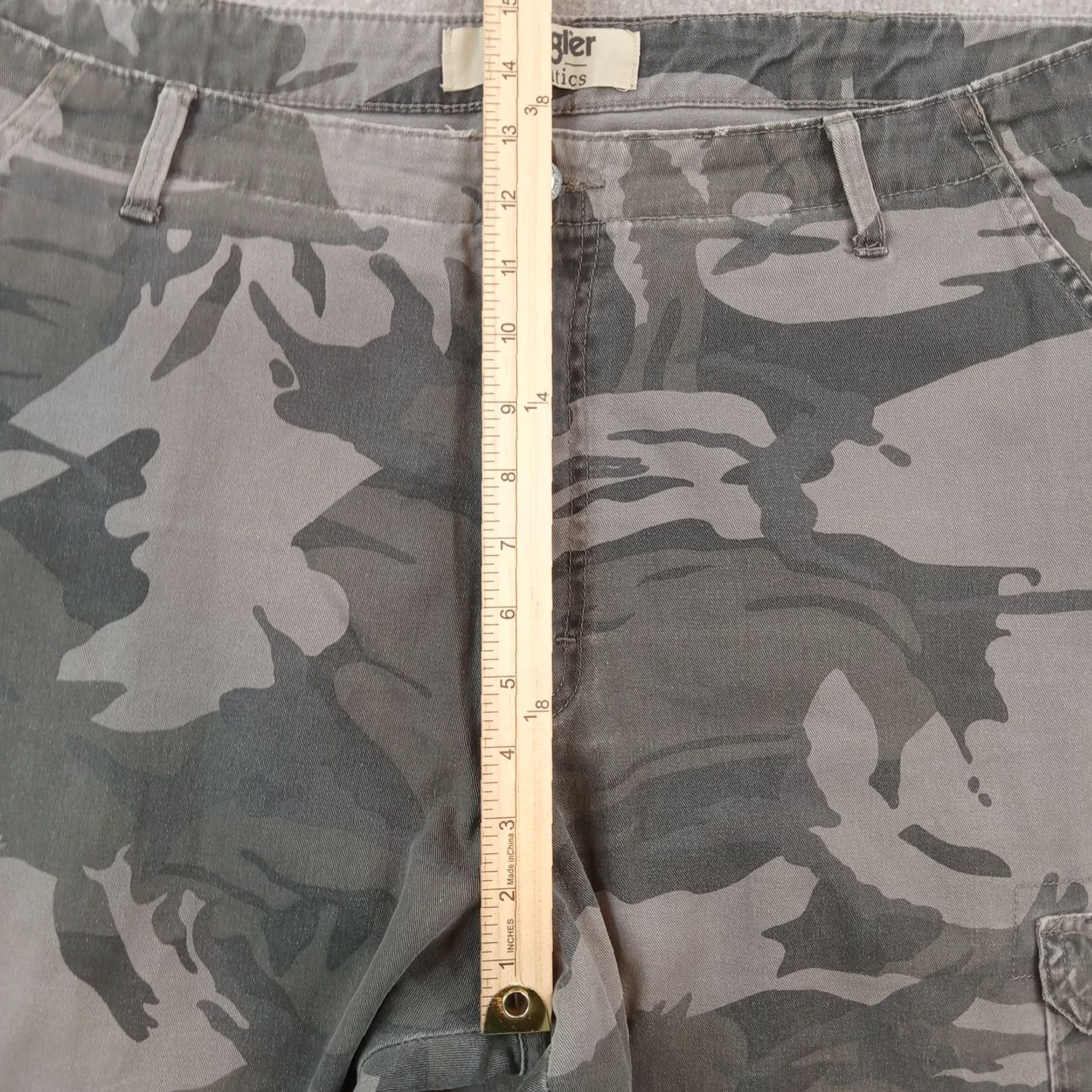 Wrangler Wrangler Mens Cargo Pants 40x32 Extra Large Gray Camo Workwear Size US 40 / EU 56 - 7 Thumbnail