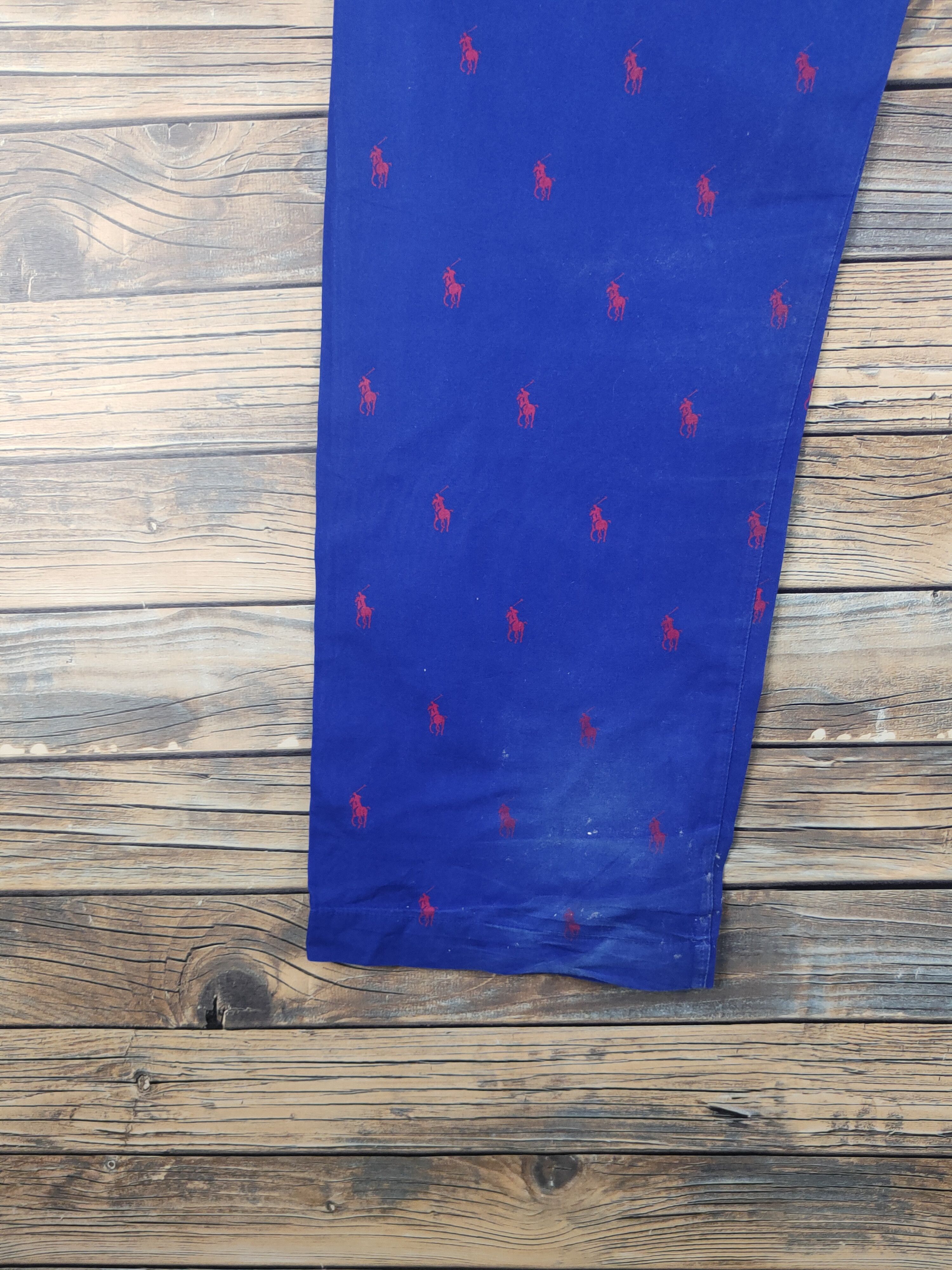 Polo Ralph Lauren DL Polo Ralph Lauren Blue Sleep Pants #46-014 Size US 28 / EU 44 - 9 Thumbnail