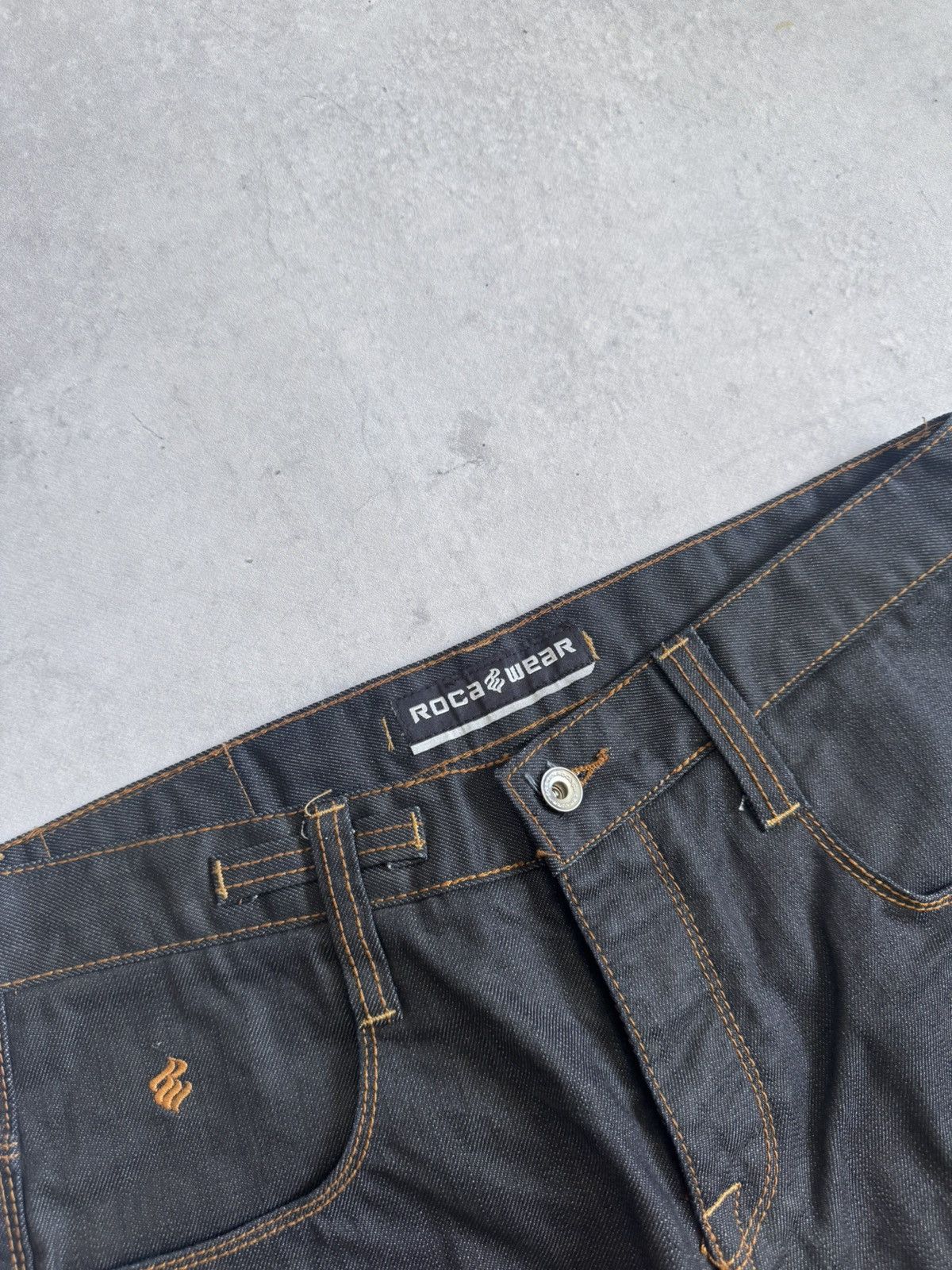 Rocawear RocaWear Y2K Blue Heavyweight Denim Japan Style Rare Shorts Size US 34 / EU 50 - 10 Thumbnail
