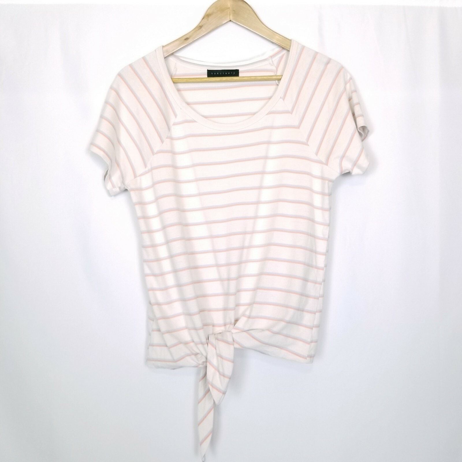 Sanctuary Sanctuary Short Sleeve Striped Tie Waist Tee Size M / US 6-8 / IT 42-44 - 6 Thumbnail