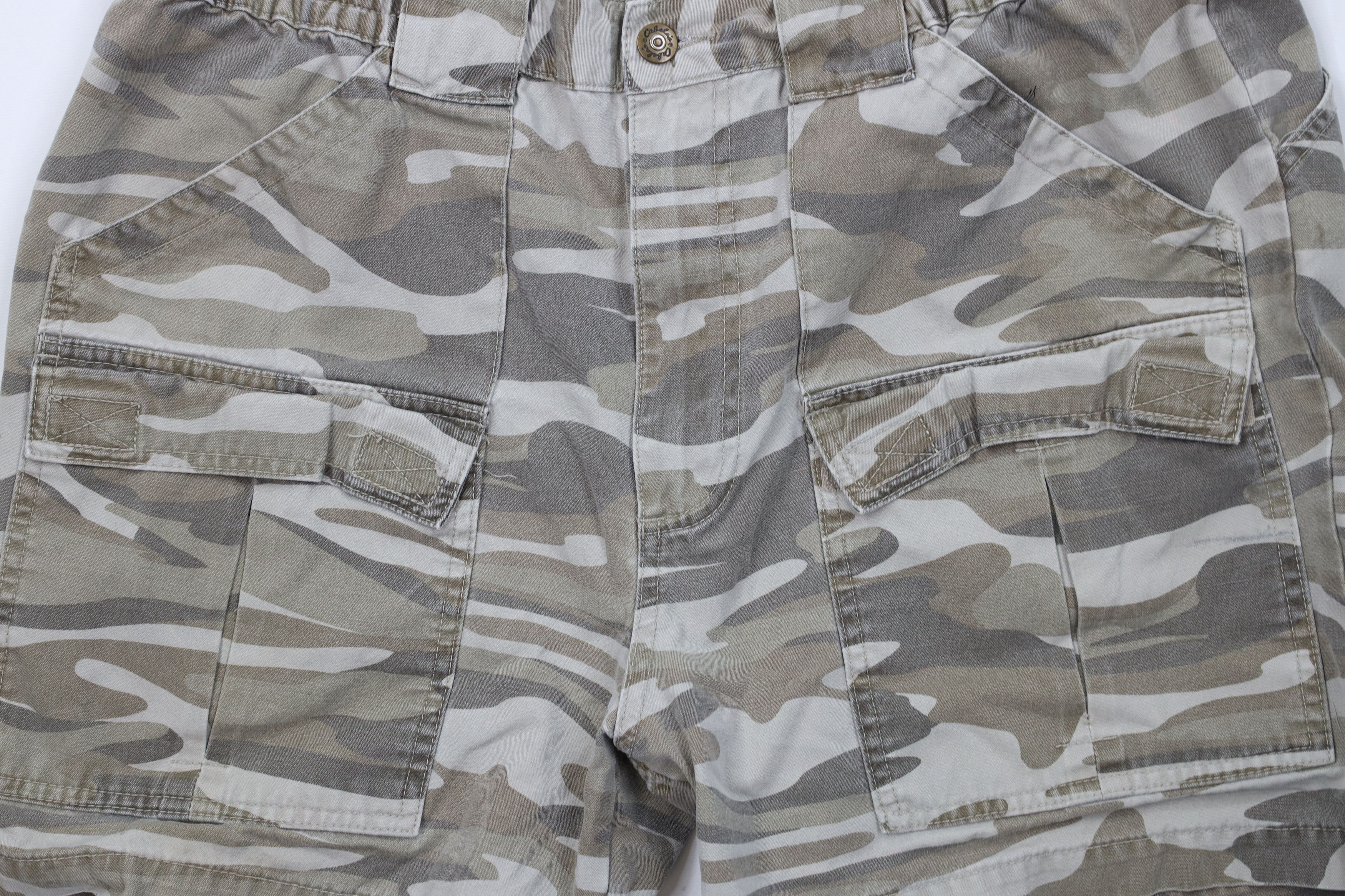 Cabelas Vintage Cabelas Knee Canvas Camouflage Cargo Shorts Cotton Size US 36 / EU 52 - 3 Thumbnail