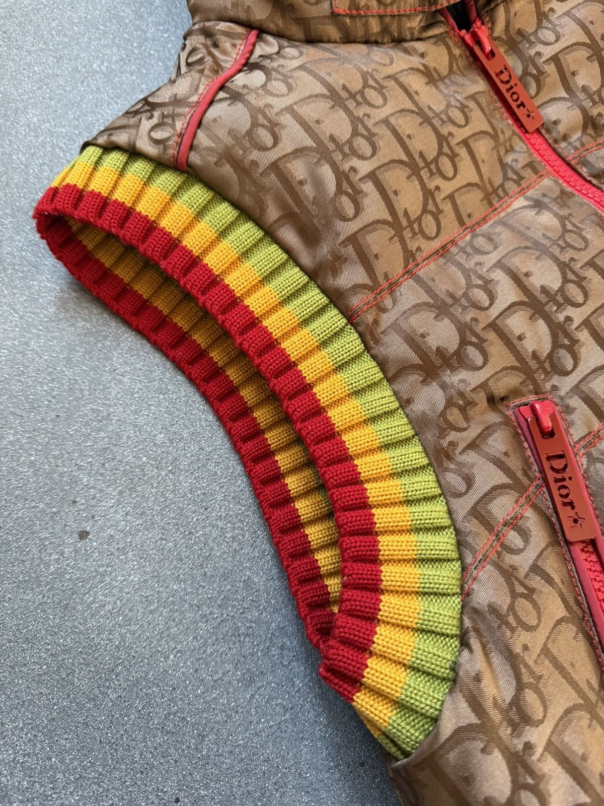 Dior Dior by Galliano Fall 2004 Rasta Diorissimo Logo Puffer Vest Size M / US 6-8 / IT 42-44 - 6 Thumbnail