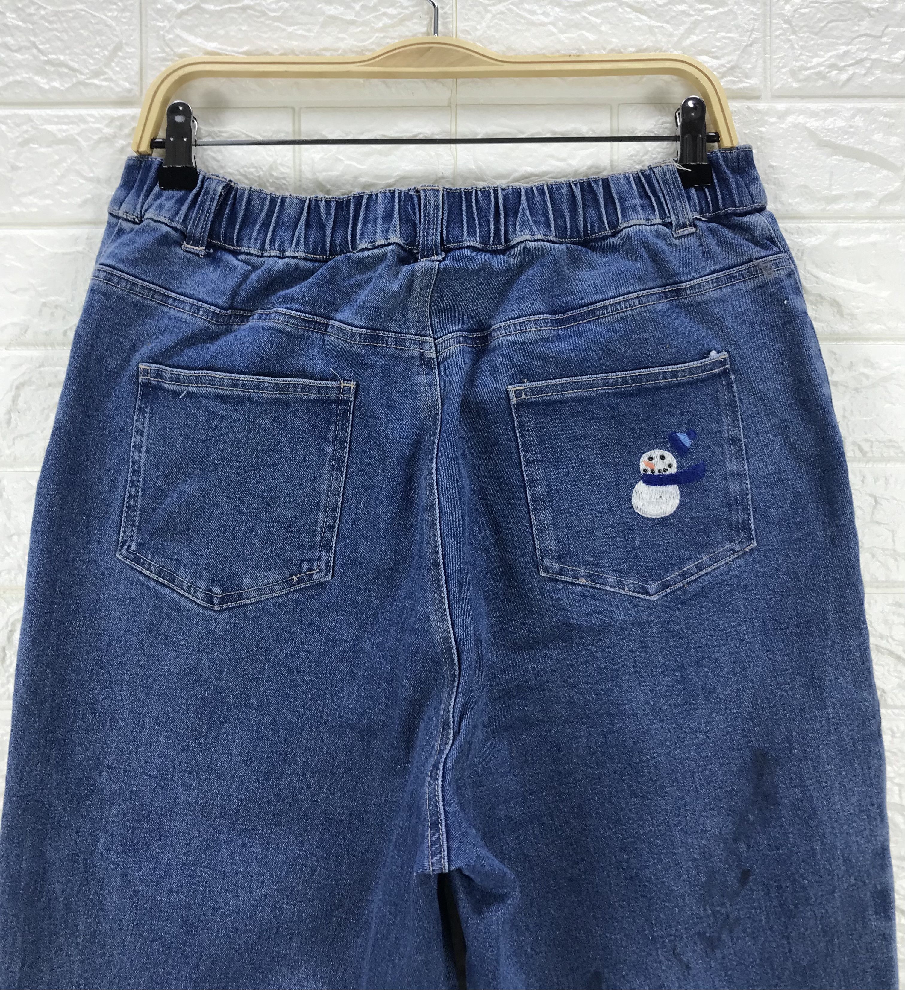 Quacker Factory Vintage Quacker Factory Embroidered Snow Man Jeans Size 33" - 6 Thumbnail