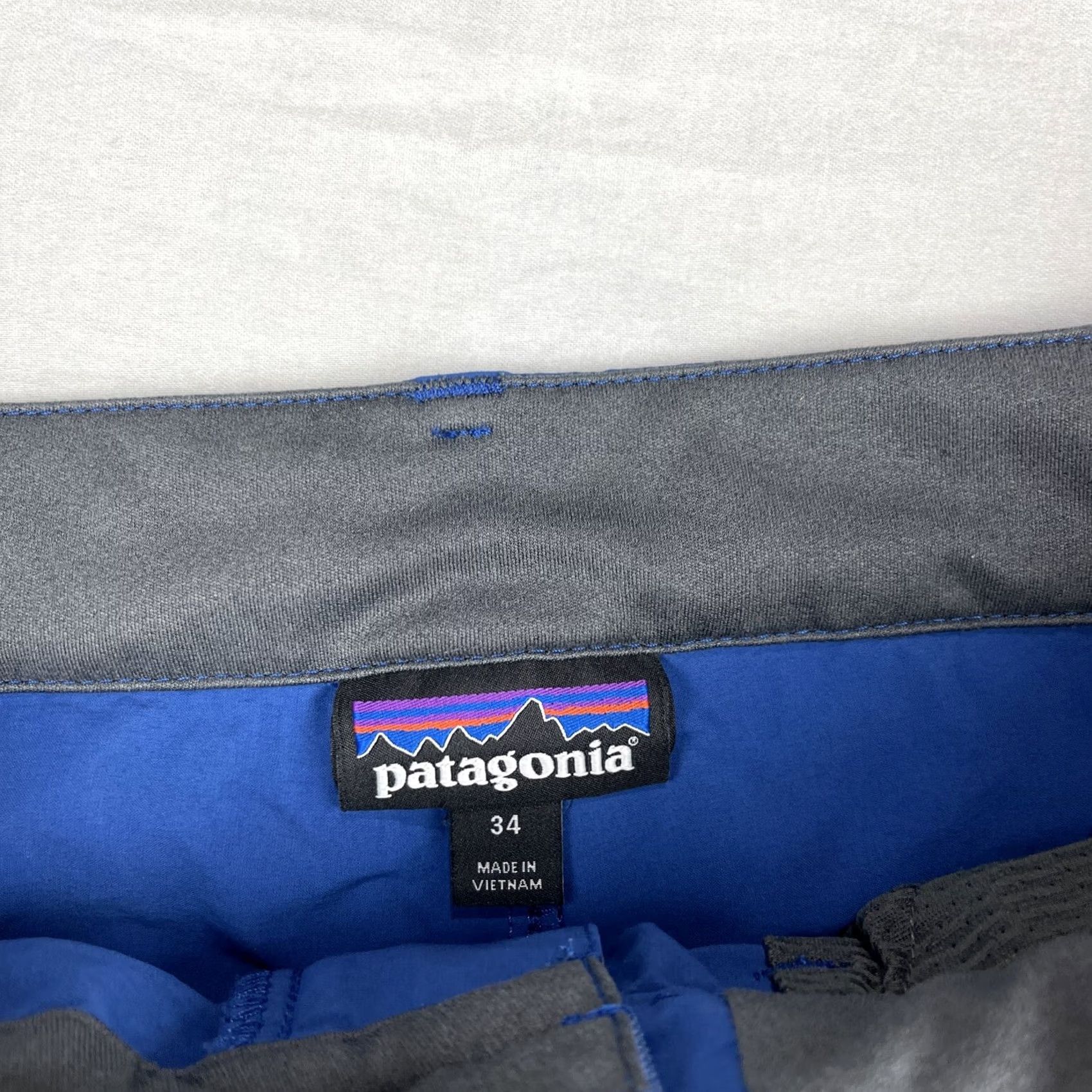 Patagonia Patagonia Shorts Mens 34 Stonycroft Zip Fly Belted Outdoor Worn Wear Adult Blue Size US 34 / EU 50 - 4 Thumbnail