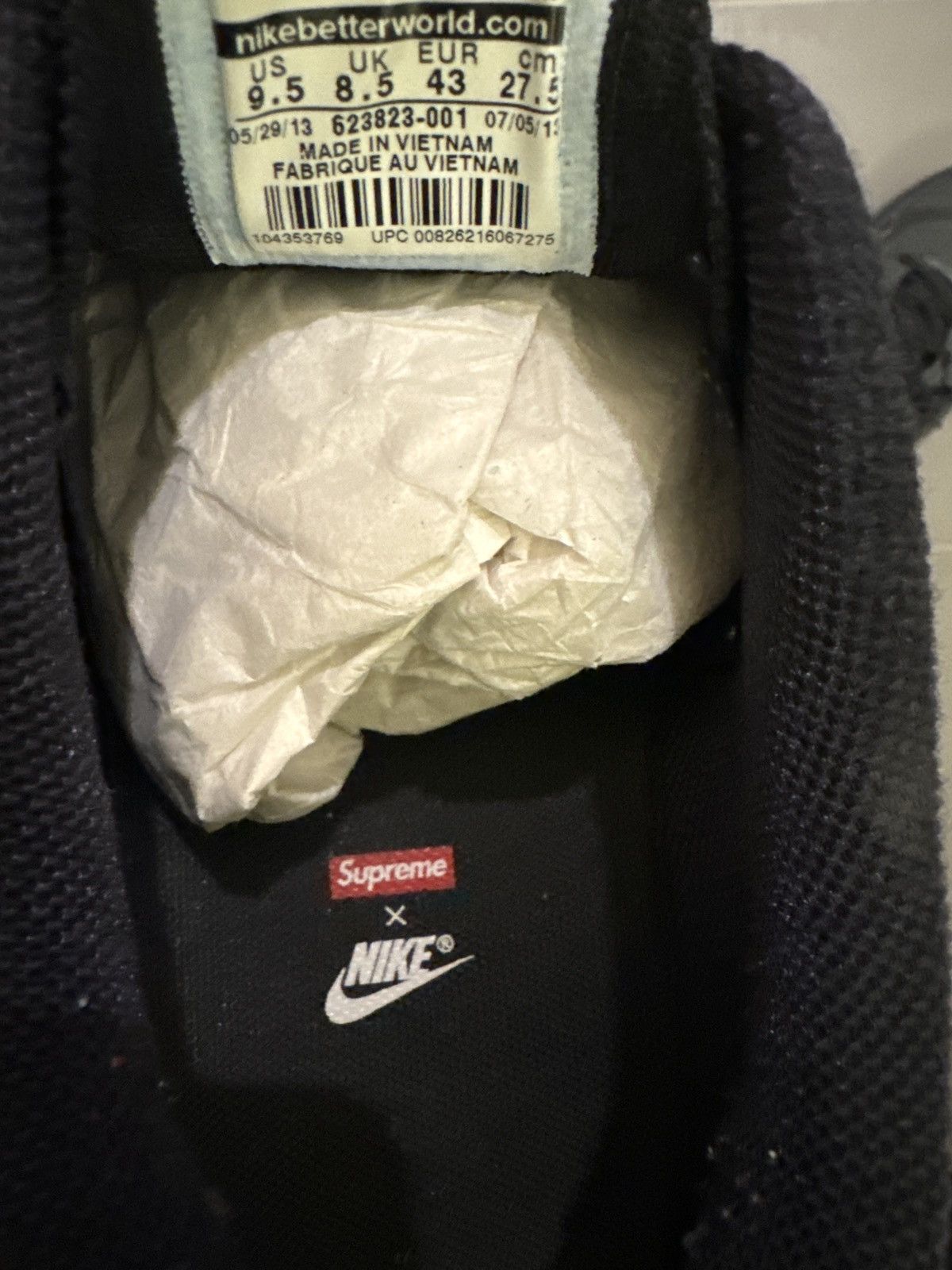 Nike × Supreme SUPREME + NIKE FLYNIT LUNAR 1 Size US 9.5 / EU 42-43 - 5 Thumbnail