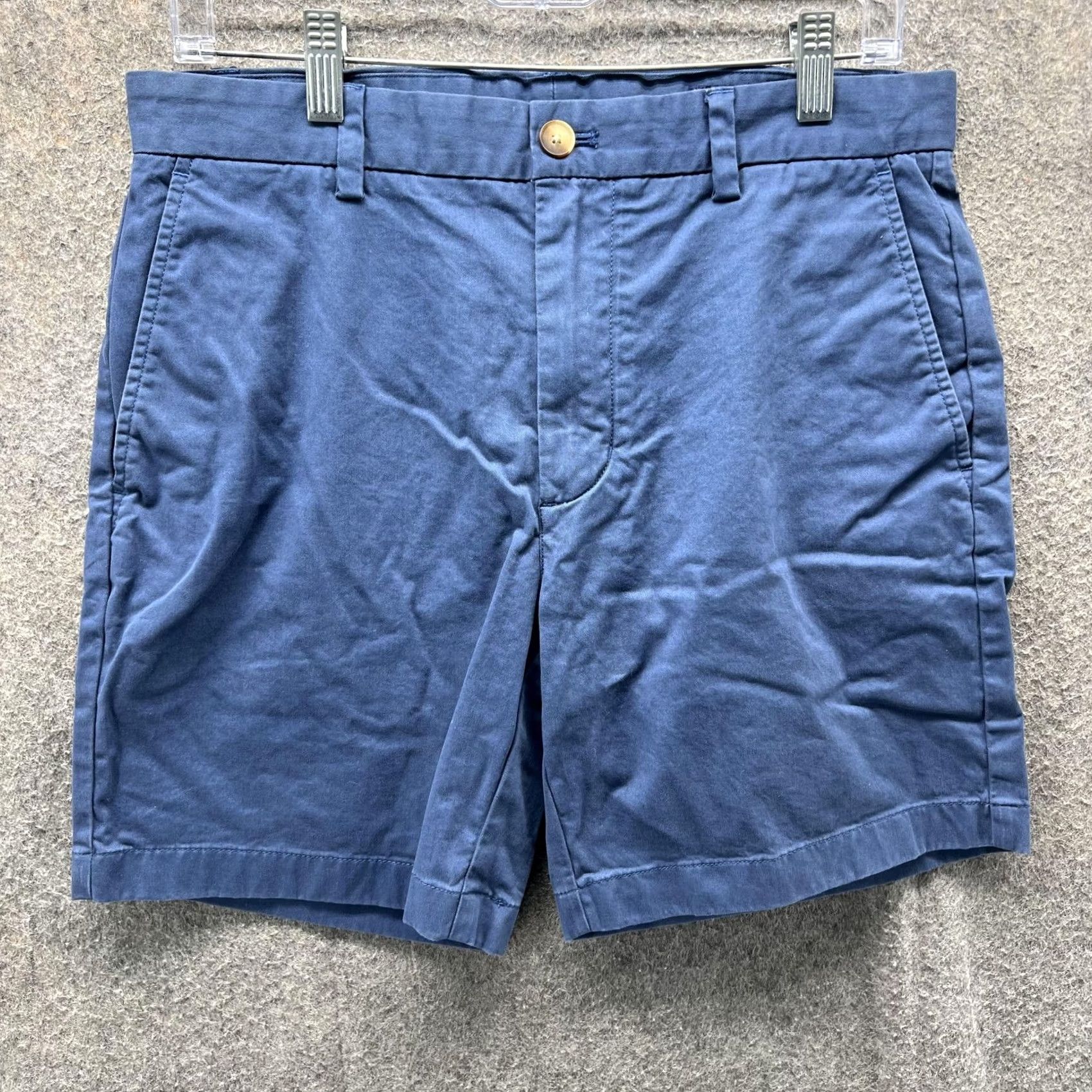 Vineyard Vines Vineyard Vines Shorts Mens 30 Blue Chino Stretch Flat Front Casual Summer Mens Regular Stretch Cotton Spandex Size US 30 / EU 46 - 2 Thumbnail