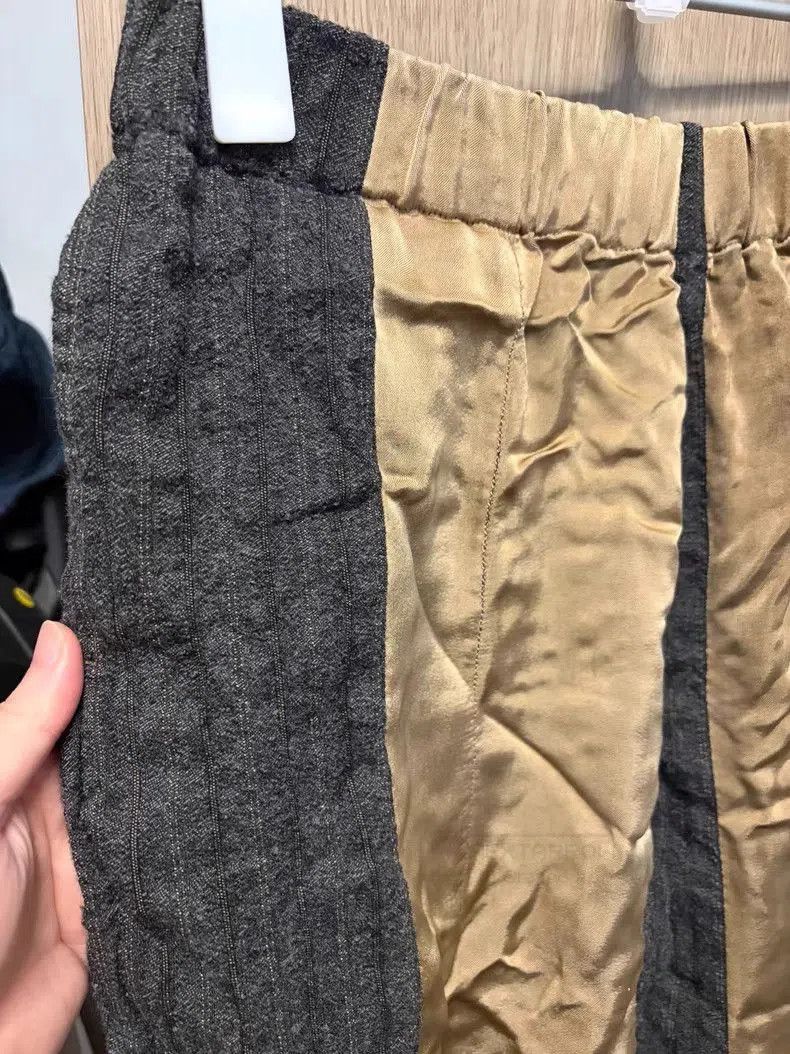 Uma Wang Beige Two-Tone Casual Pants Size 34. Size US 34 / EU 50 - 4 Thumbnail