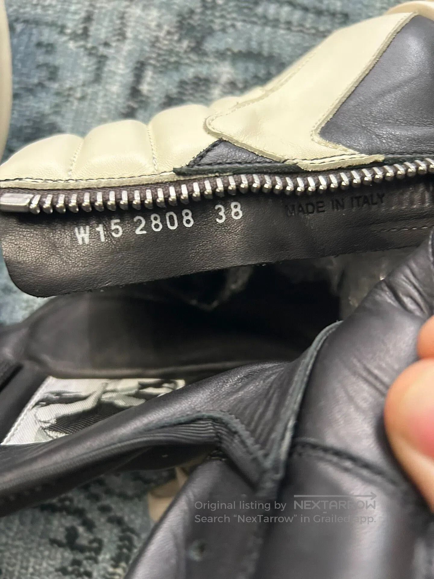 Rick Owens Rick Owens Triangle Design Leather Sneakers. Size US 5 / EU 37 - 6 Thumbnail